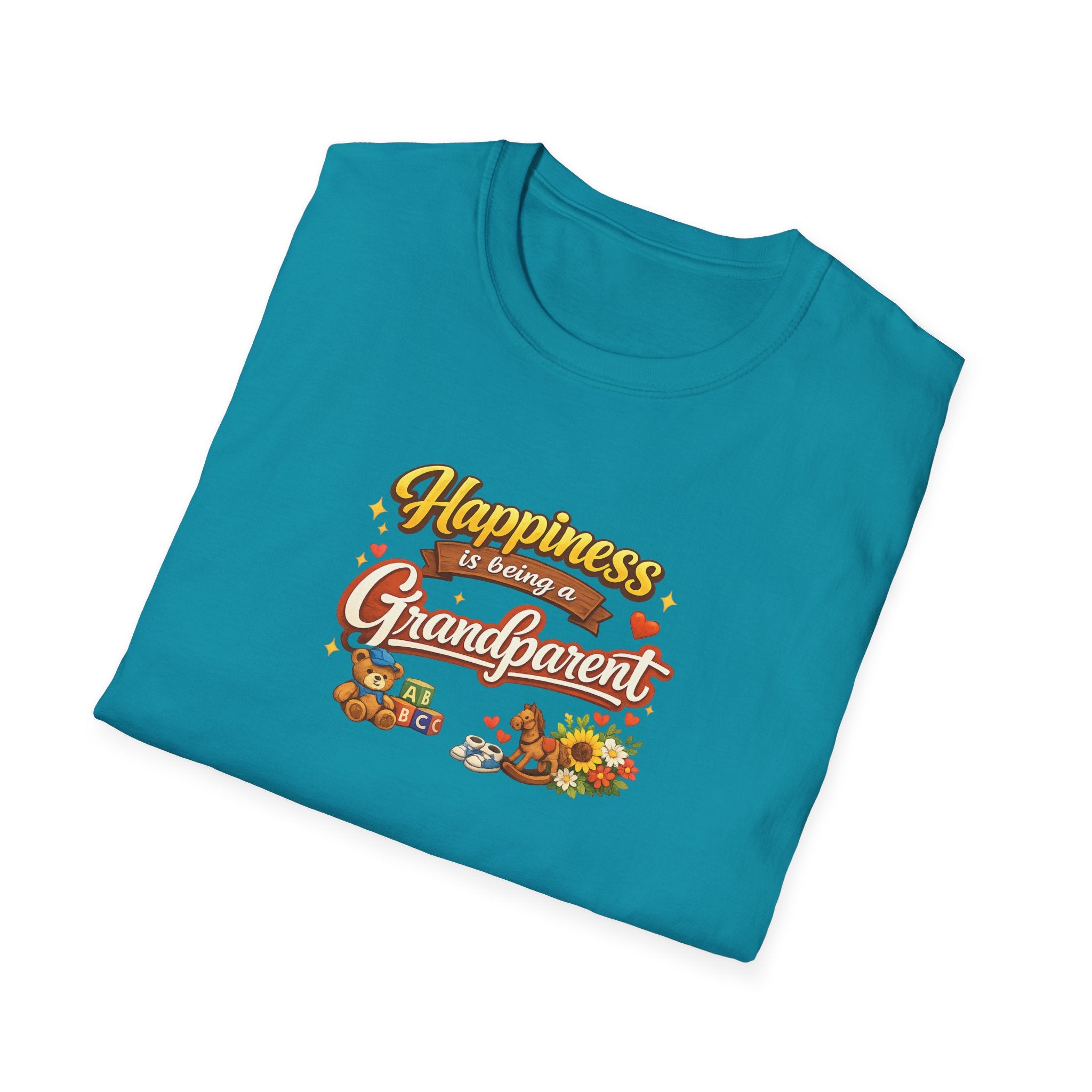 Happiness Is Being a Grandparent Shirt Grandpa-Grandma Gift Tee Proud Grandkids Shirt Cute Grandparent TShirt 7 colors 100% cotton