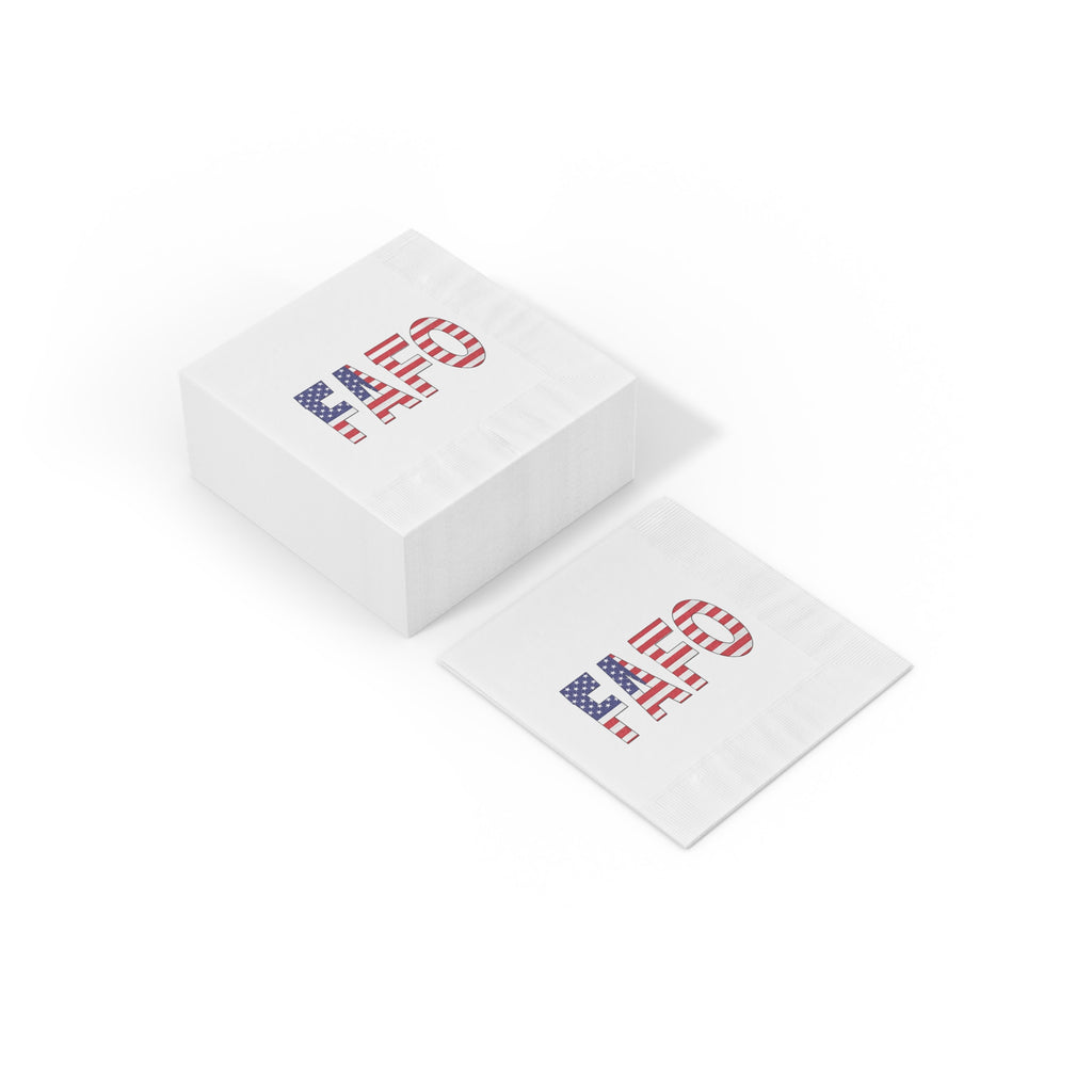 FAFO Patriotic Napkins Fourth of July Decor BBQ Party Supplies Patriotic Napkins America Party Decor (50 or 100 Count) 2 sizes