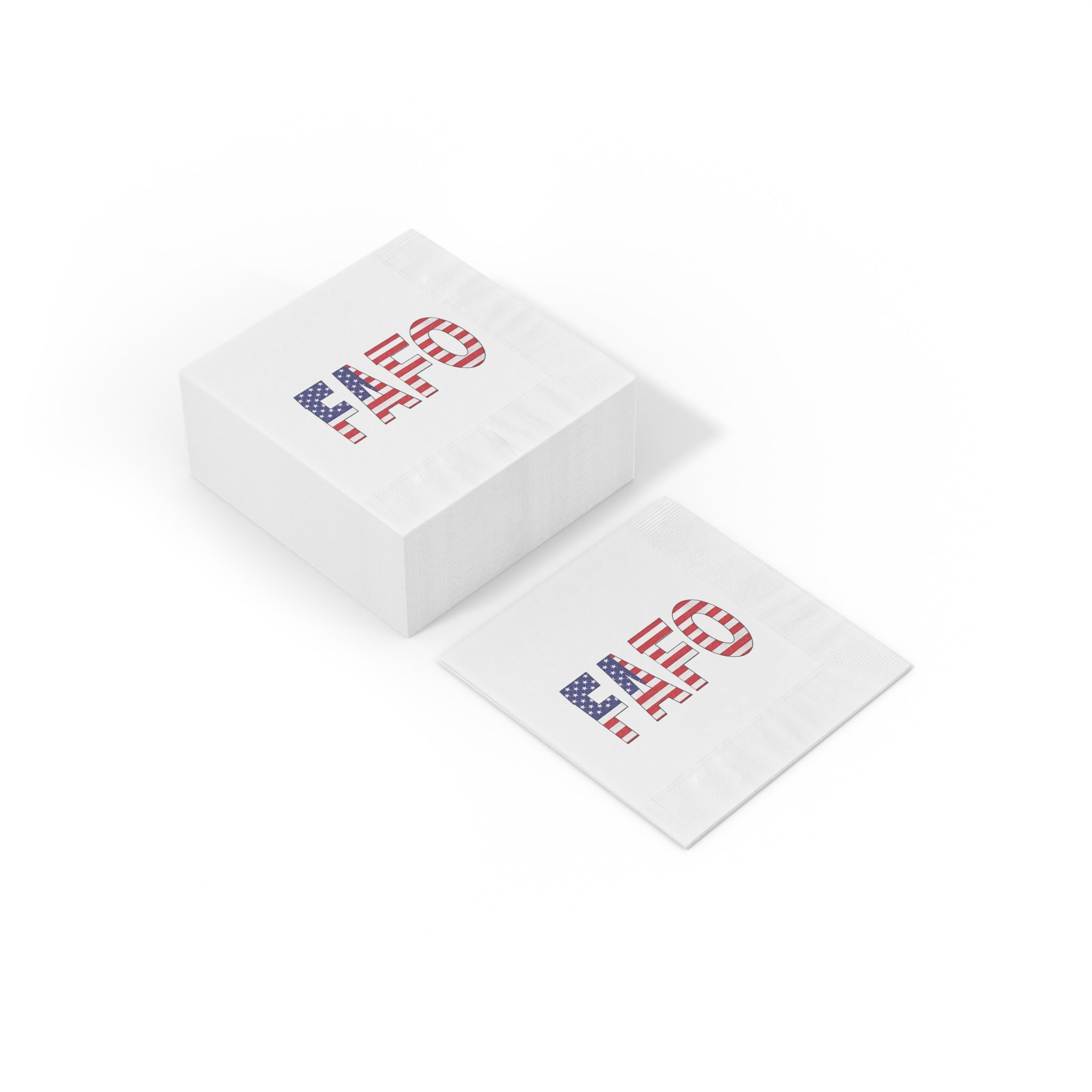 FAFO Patriotic Napkins Fourth of July Decor BBQ Party Supplies Patriotic Napkins America Party Decor (50 or 100 Count) 2 sizes