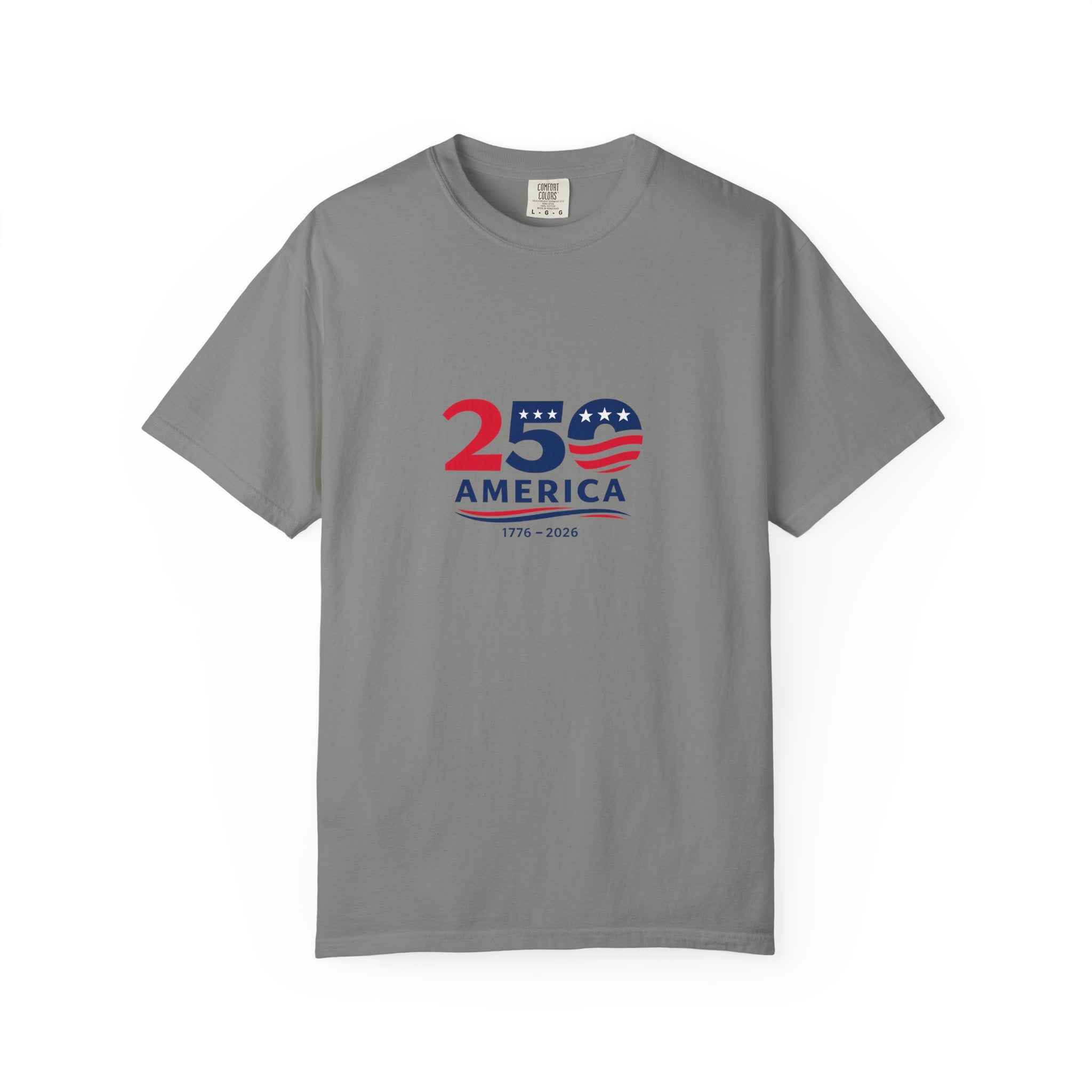 Amerika 250 T-Shirt 1776-2026 Patriotisches Hemd USA 250. Jubiläum T-Shirt Amerika Hemd Vierter Juli 2026 4 Farben 100% Baumwolle