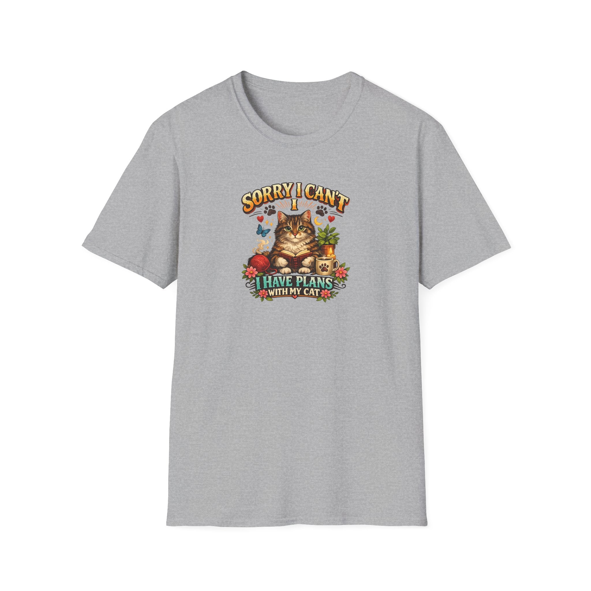 Crazy Cat Lady T-Shirt Cute Cat Lover Shirt Cozy Cat Mom Tee Funny Cat Graphic Shirt Gift for Cat Lovers 7 colors 100% cotton