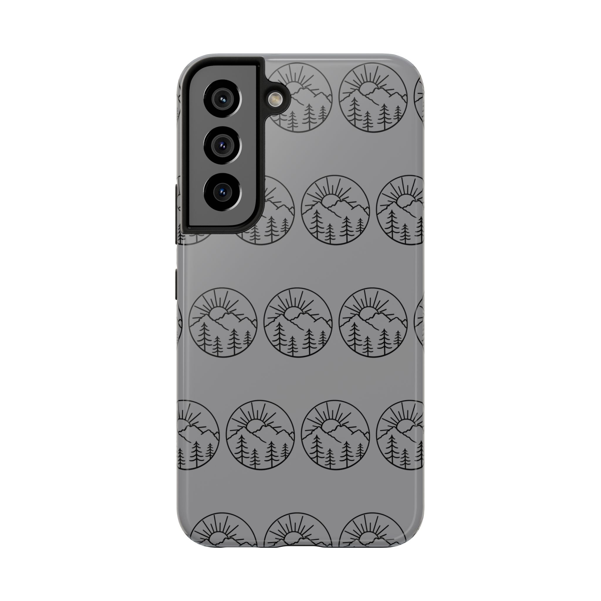 Mountain Sunset Tough Phone Case Nature iPhone Samsung Case Glossy Protective Cover Adventure Phone Case