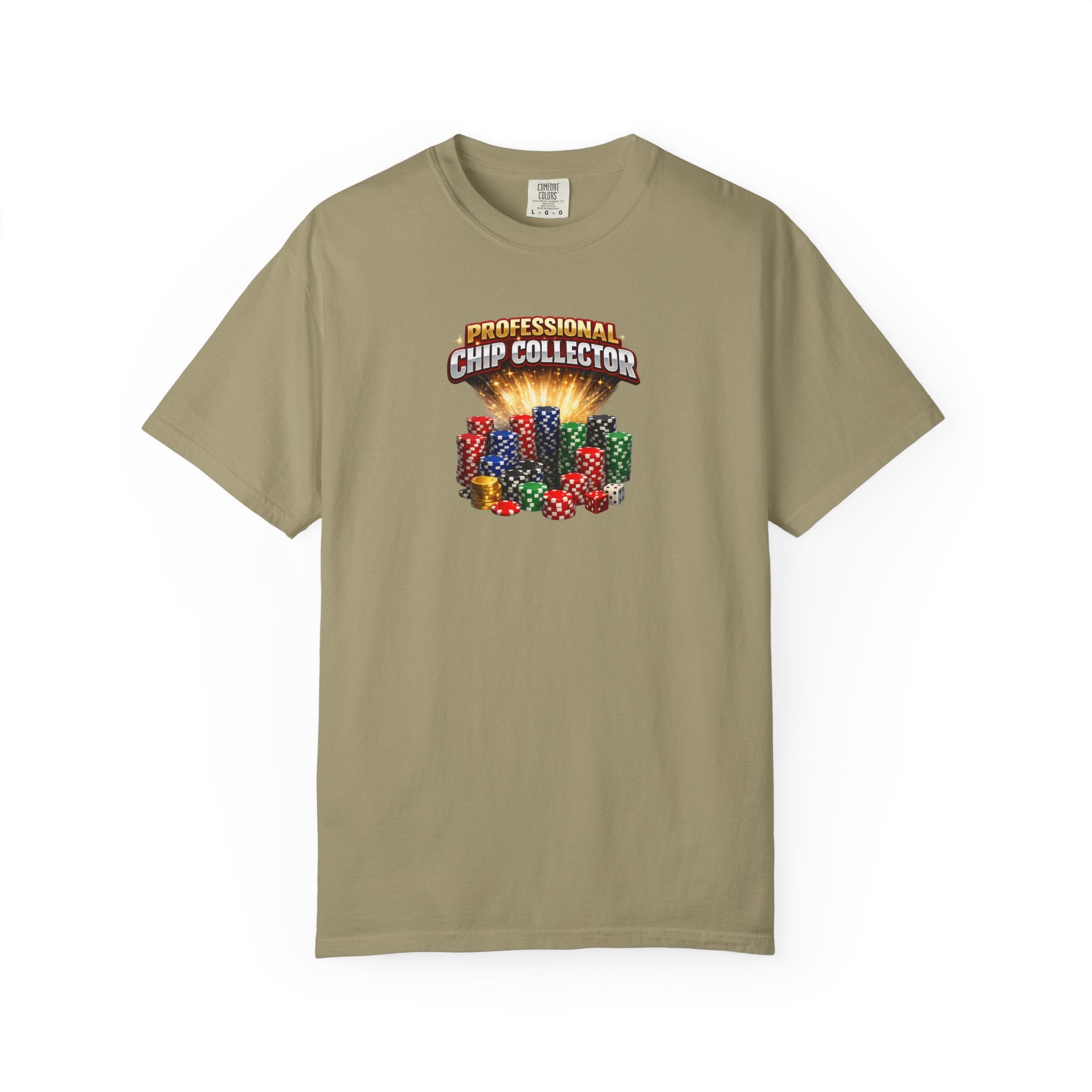 Professioneller Chip-Sammler Shirt Lustiges Pokerspieler T-Shirt Casino Nacht T-Shirt Kartenspieler Geschenk 7 Farben 100% Baumwolle