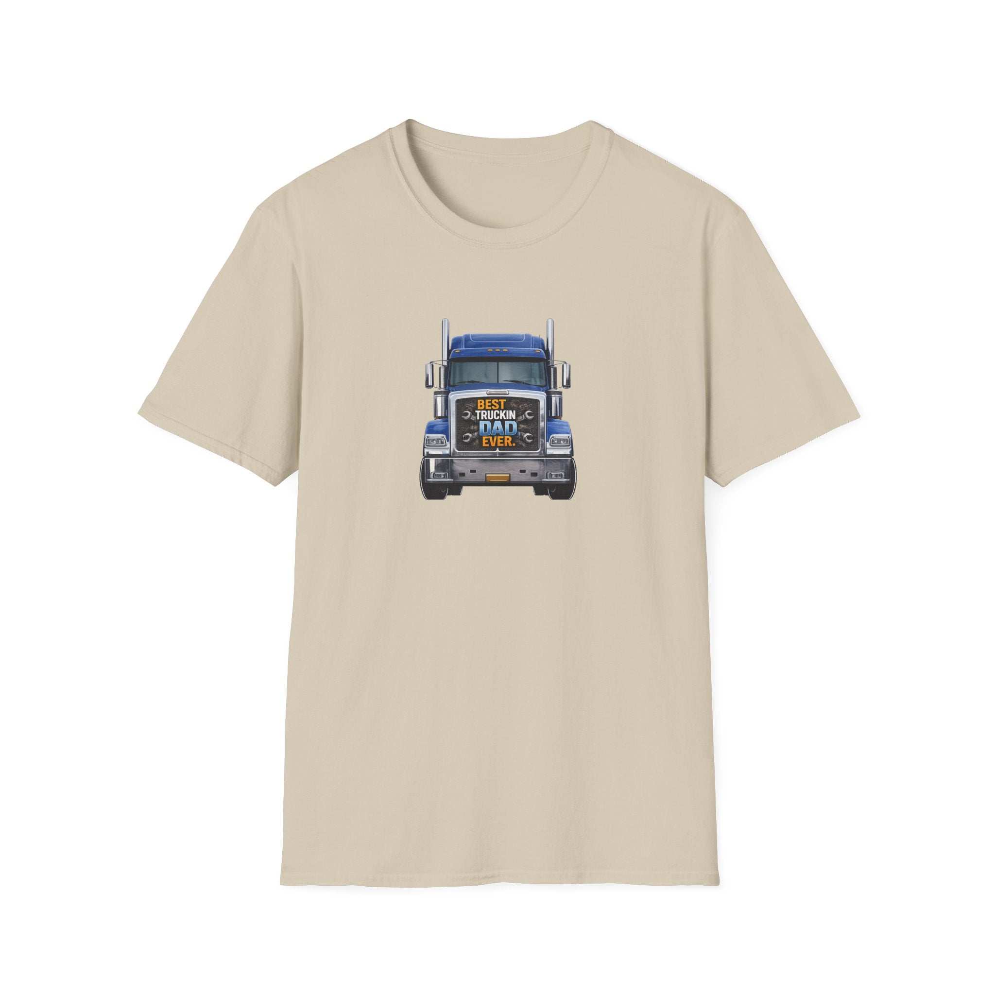 Best Truckin Dad Ever T-Shirt Trucker Dad Shirt Father's Day Gift for Truck Drivers Funny Dad Truck Shirt 5 colors 100% cotton