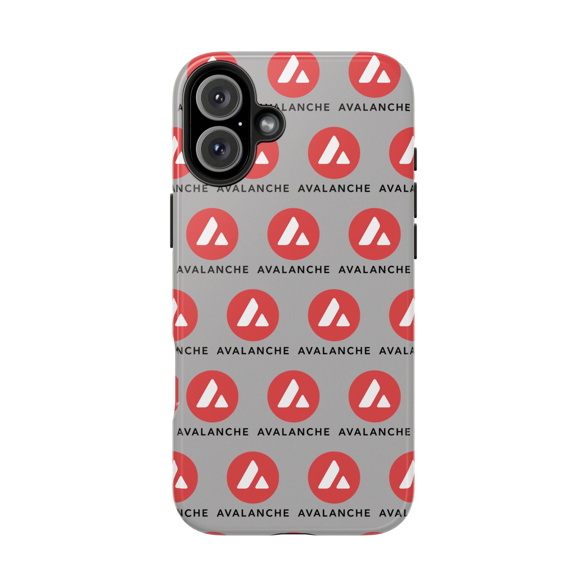 Avalanche Tough Phone Case AVAX Crypto Phone Case iPhone and Samsung Case Glossy Protective Cover Avalanche Logo Case