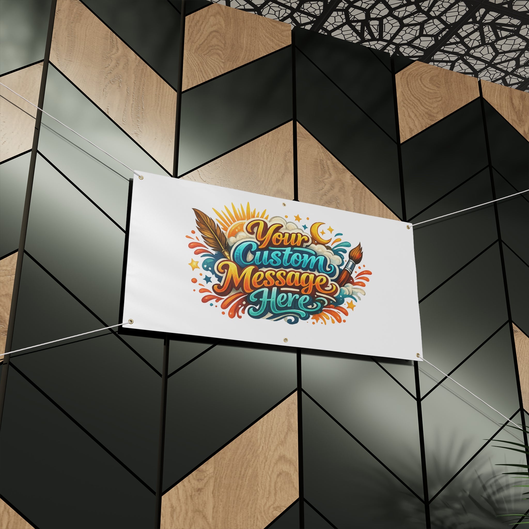 Custom Banner Matte Outdoor Vinyl Personalized Sign 4 sizes available