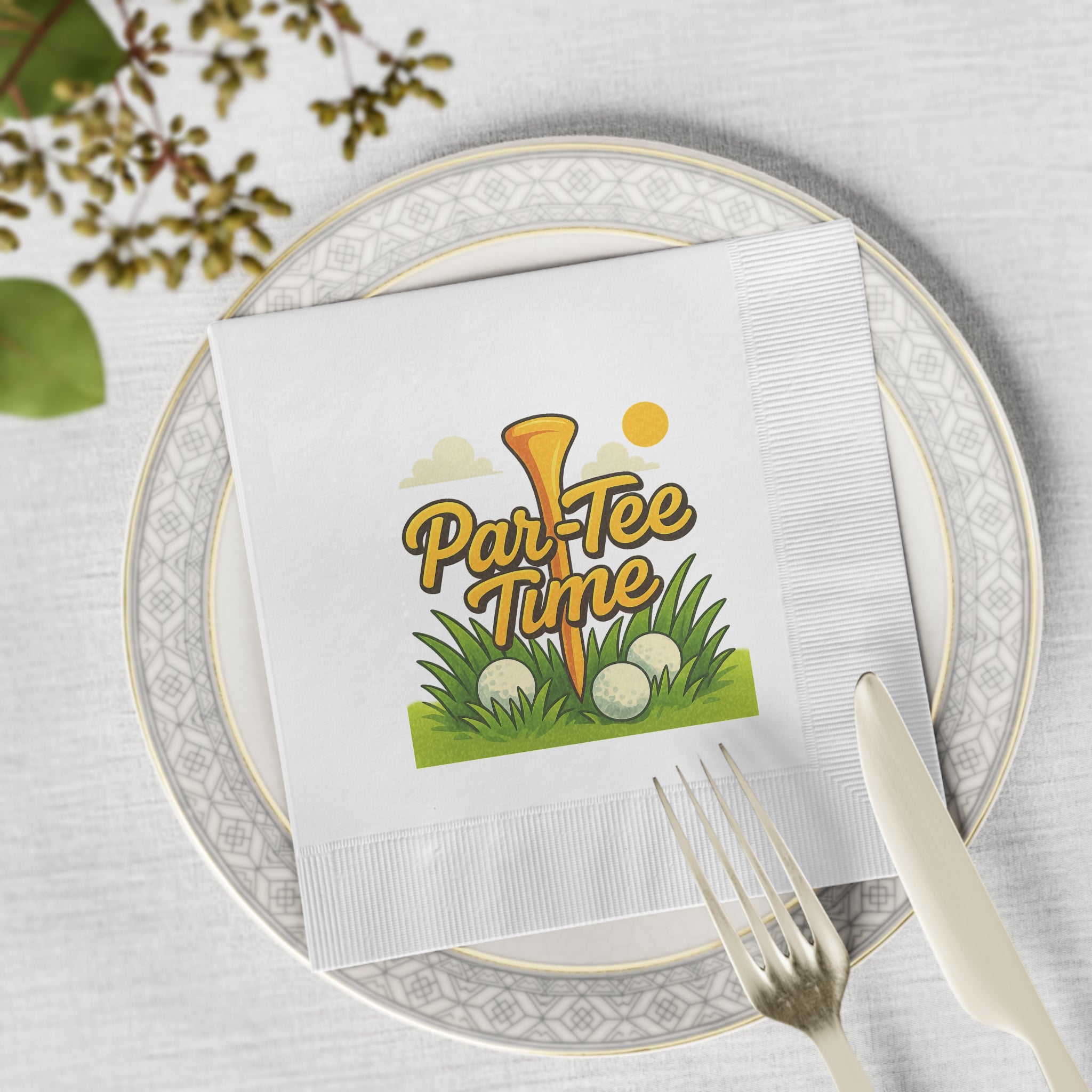 Par-Tee Time Golf Napkins Golf Party Napkins Golf Party Decor Golf Theme Tableware Golf Party Supplies (50 or 100 Count) 2 sizes