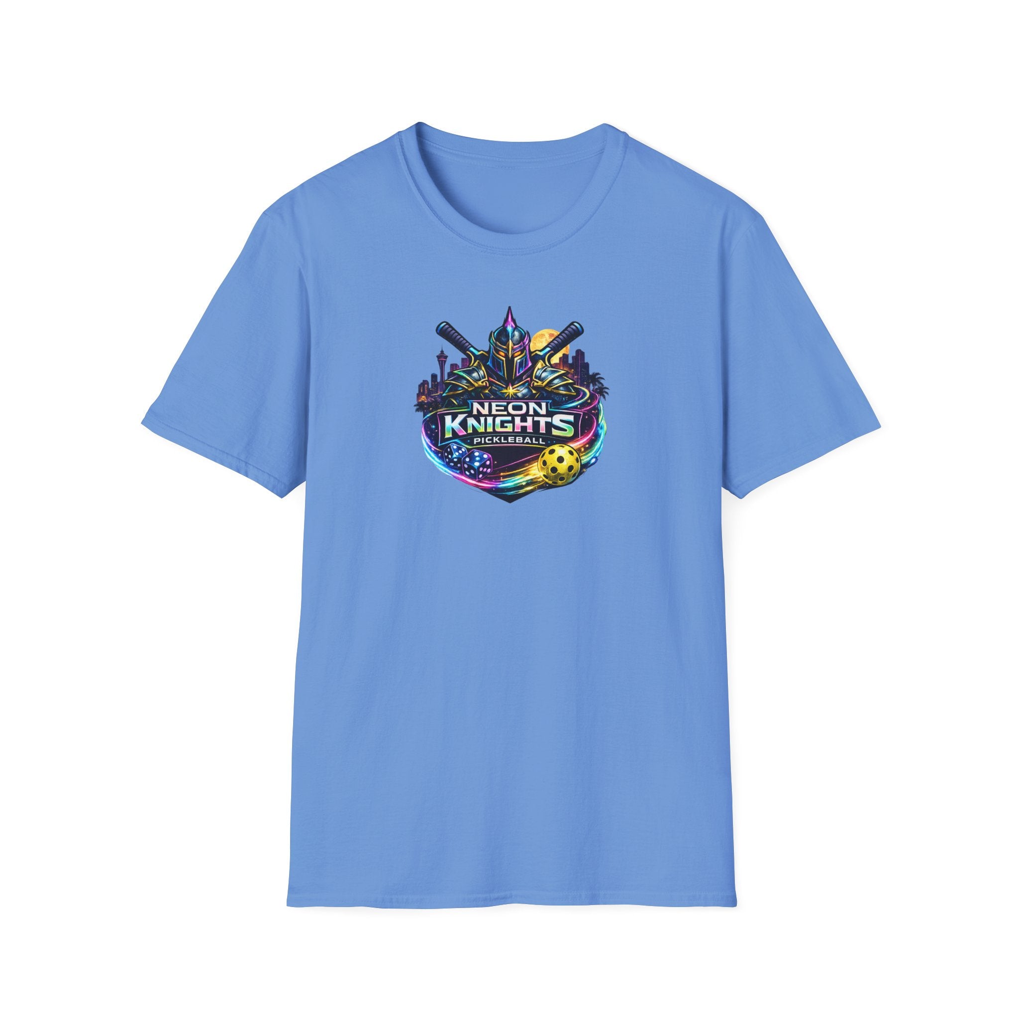 Neon Knights Pickleball Shirt | Vegas Inspired Pickleball T-Shirt | Gift for Pickleball Player | 9 colors - 100% cotton