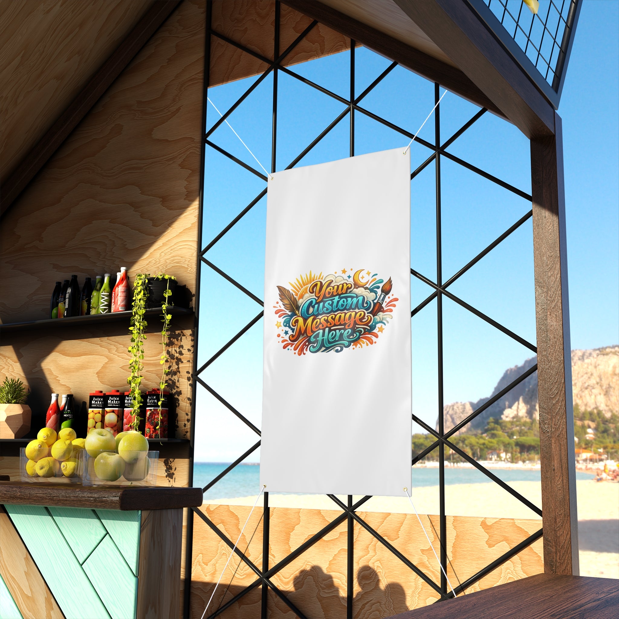 Custom Banner Matte Outdoor Vinyl Personalized Sign 4 sizes available