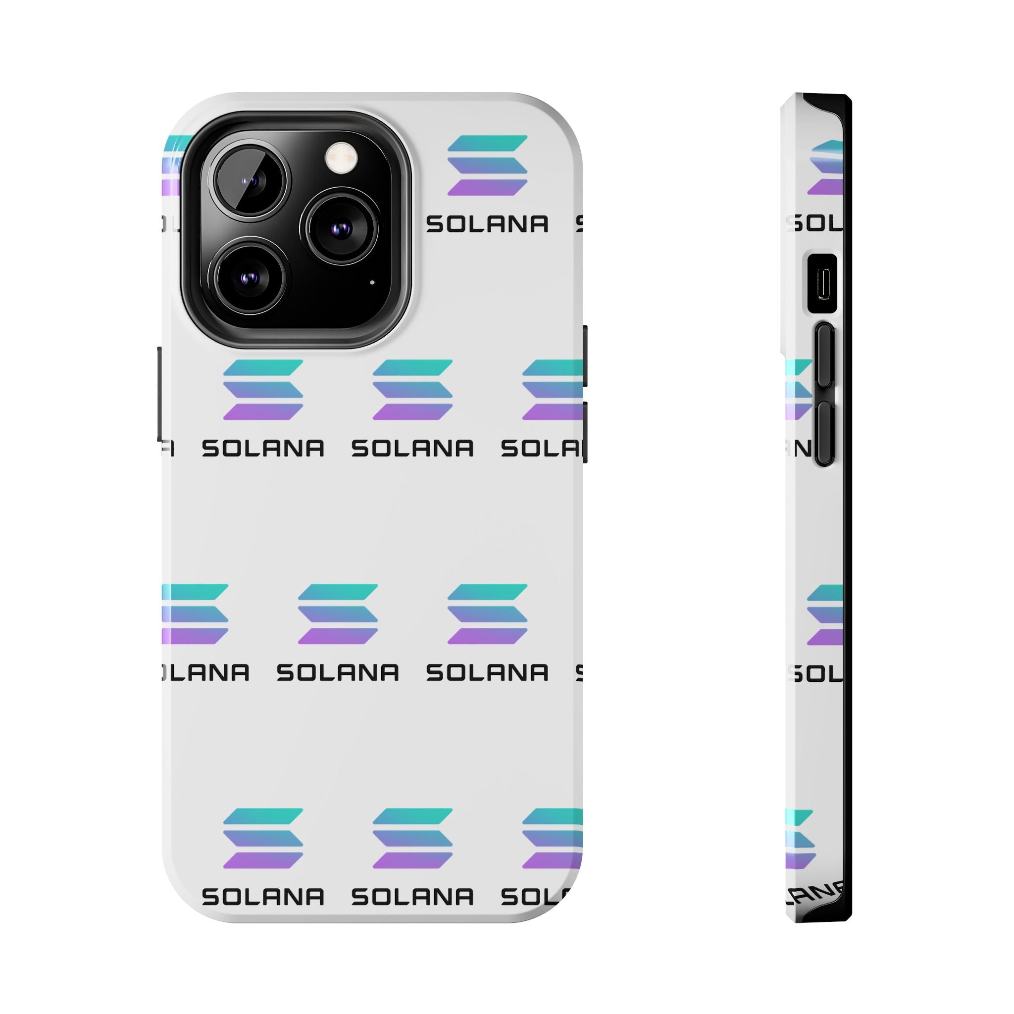 Solana Tough Phone Case Crypto Phone Case iPhone and Samsung Case Glossy Protective Cover SOL Phone Case