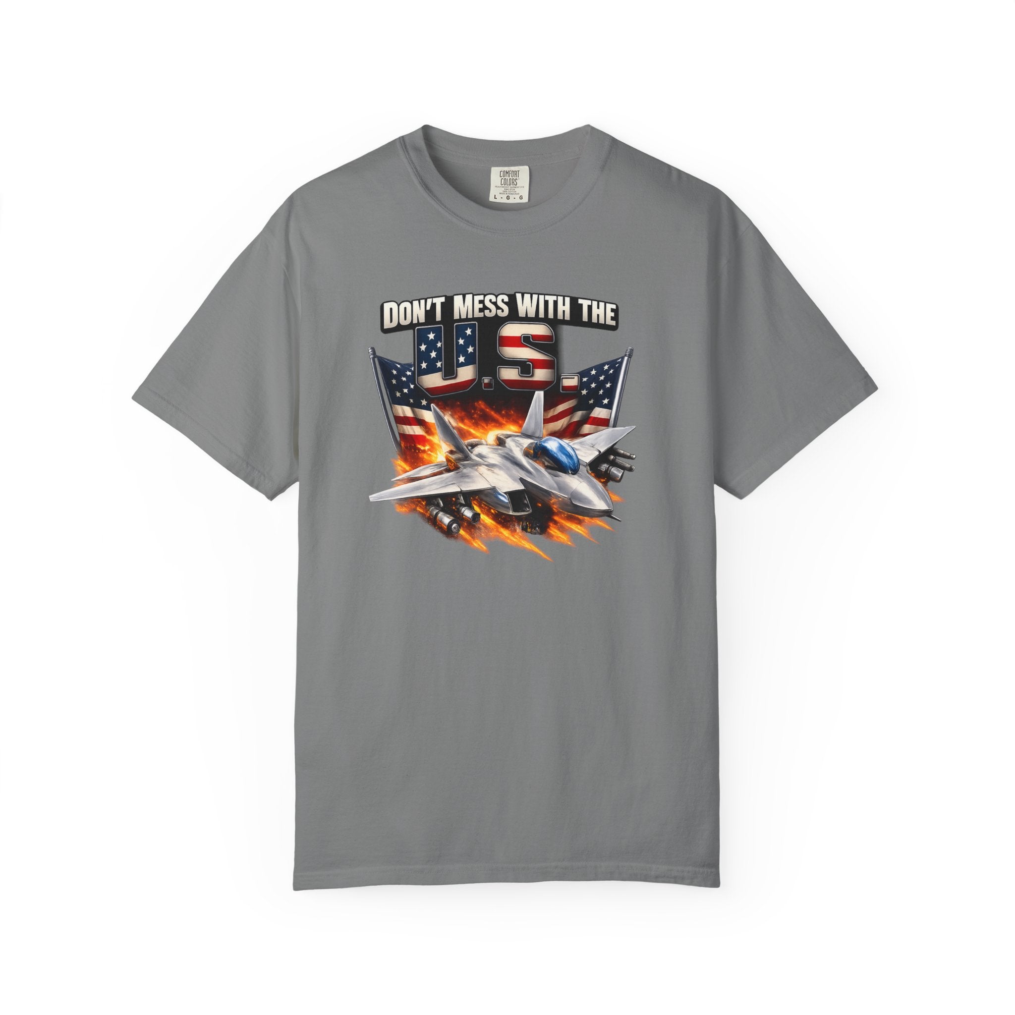Don't Mess with the US Fighter Jet T-Shirt Patriotisches Militär Piloten T-Shirt USA Air Force Style Shirt 6 Farben 100% Baumwolle