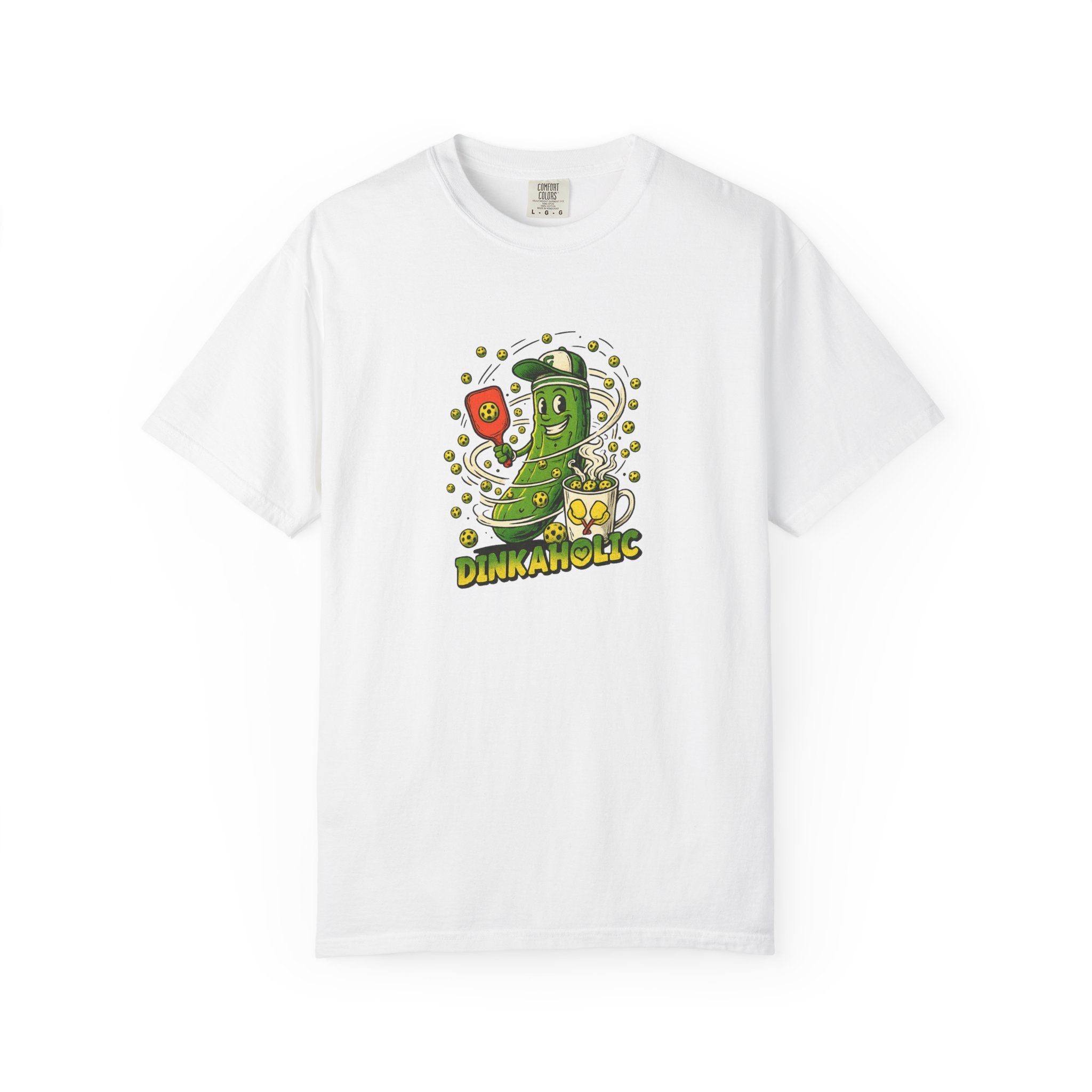 Funny Pickleball Dinkaholic Tee for Serious Dinkers 7 colors 100% cotton