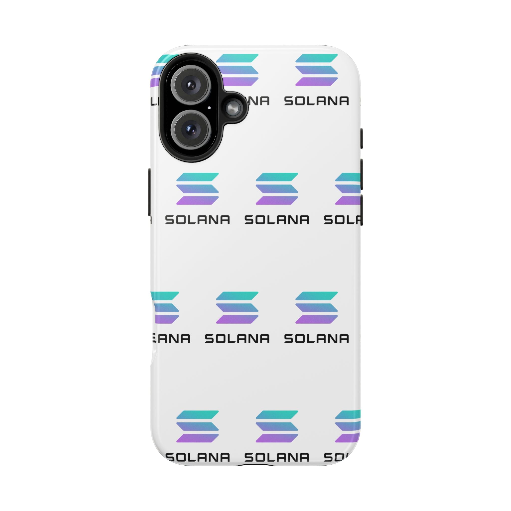Solana Tough Phone Case Crypto Phone Case iPhone and Samsung Case Glossy Protective Cover SOL Phone Case