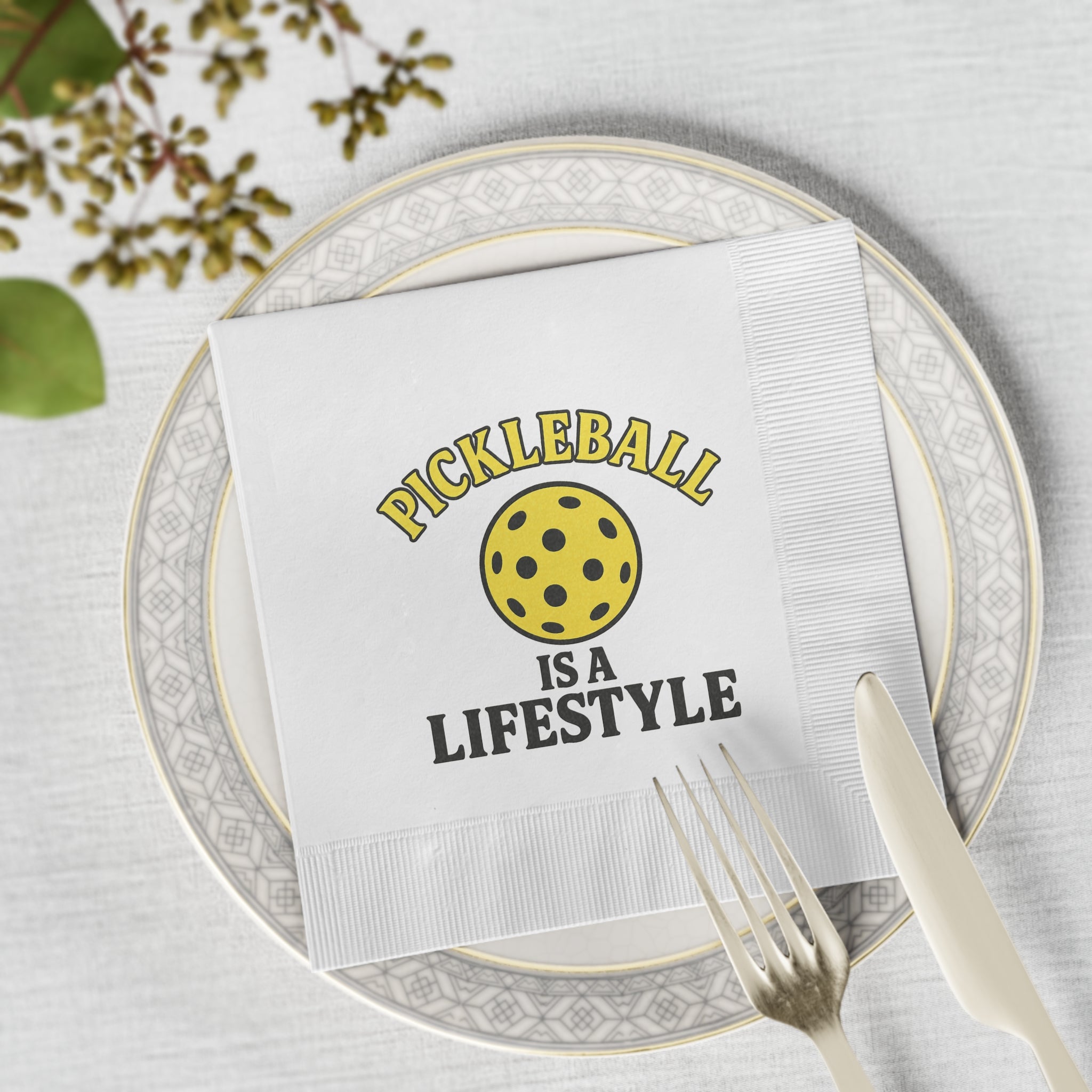 Pickleball Is a Lifestyle Napkins Pickleball Party Napkins Pickleball Decor Pickleball Birthday Party 50 or 100 Count 2 sizes