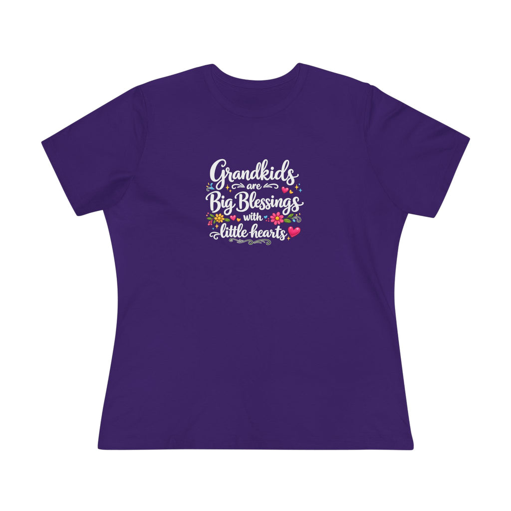 Grandkids Are Big Blessings Shirt Grandma Gift Shirt Womens Grandma Tee Nana Mimi Gift 6 colors 100% cotton