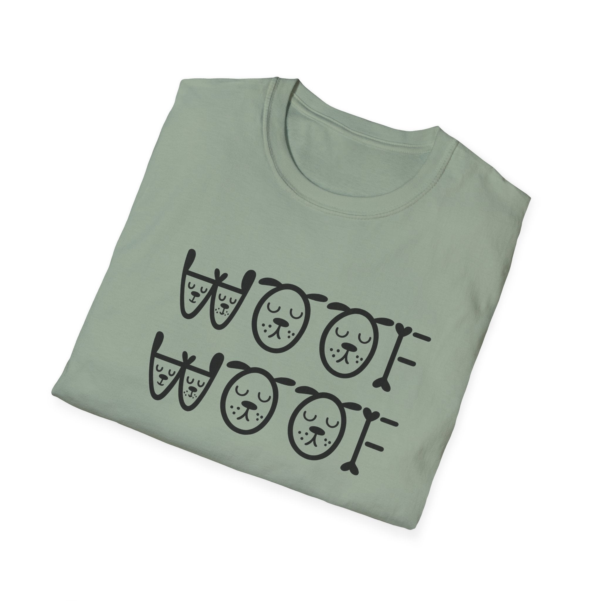 Woof Woof Dog Lover Shirt Cute Dog T-Shirt Dog Owner Gift 6 colors 100% cotton