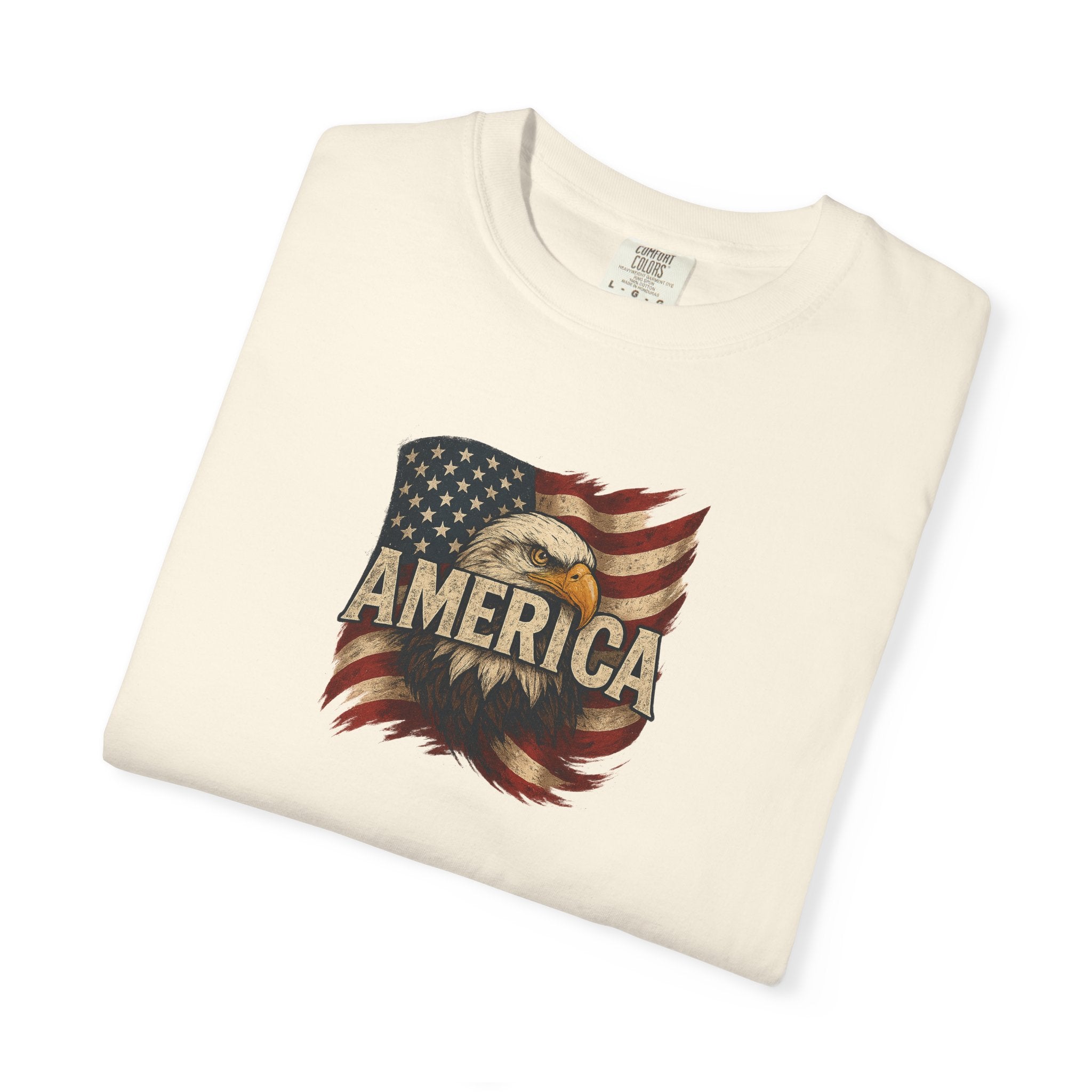 Bold American Eagle Patriotic Flag T-Shirt Freedom Pride USA Tee 3 colors 100% cotton