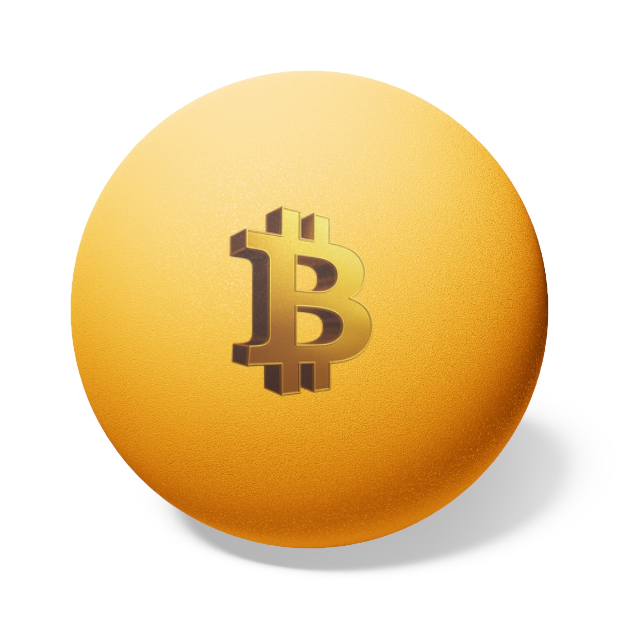 Set of 6 Bitcoin Ping Pong Balls Crypto Table Tennis Ball in 2 Colors White & Orange Fun Bitcoin Gift for Players