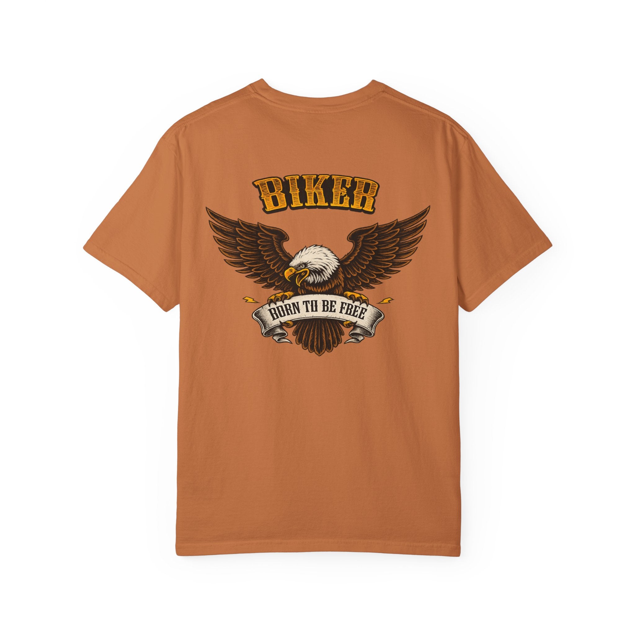 Biker Born to Be Free T-Shirt Eagle Motorcycle Shirt Harley Rider Graphic Tee Freedom Rider Tee 11 colors 100% cotton