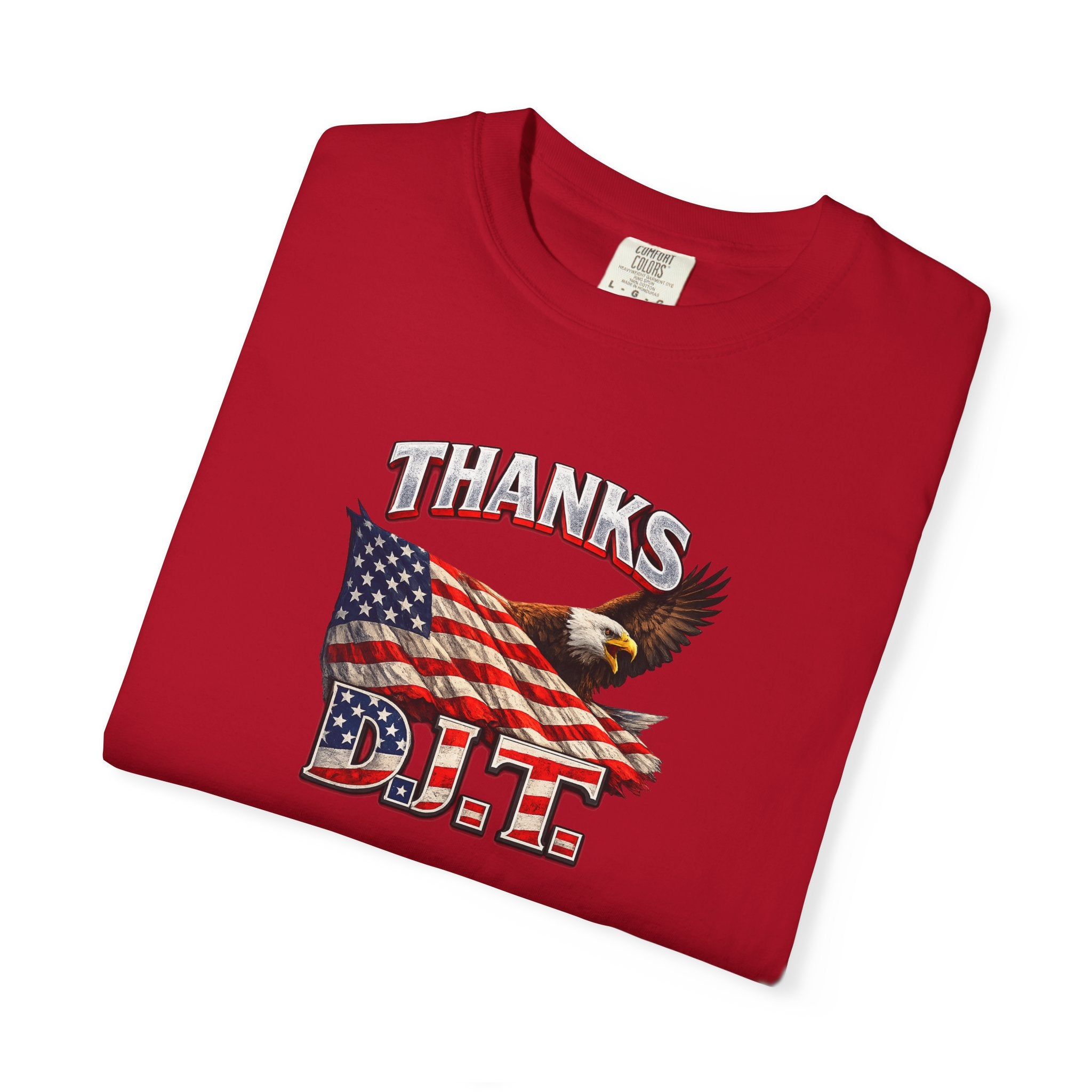 Thanks D.J.T. Tee USA Pride Graphic TShirt Freedom Lover Gift Patriotic Apparel 7 colors 100% cotton