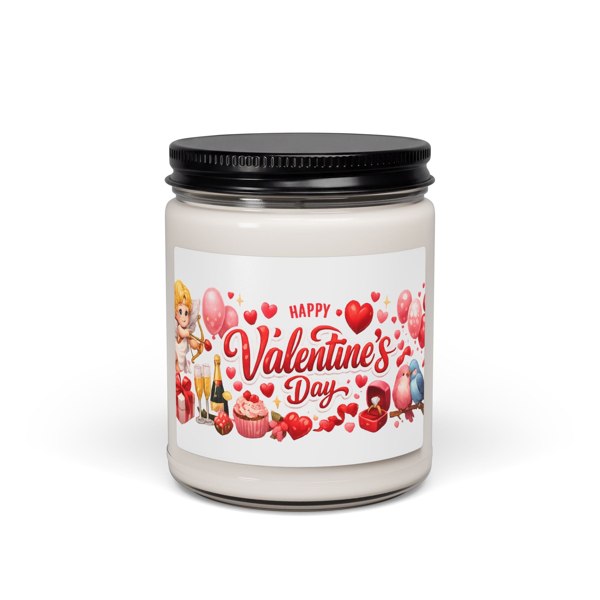 Valentine's Day Candle Romantic Gift for Her or Him Love Decor Cozy Valentine Gift Scented Soy Candle 9oz