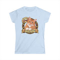 SatsandStripes.com Custom Fur Baby Women’s T-Shirt – Personalized Pet Photo Tee Cat Favorite Pets Light Blue