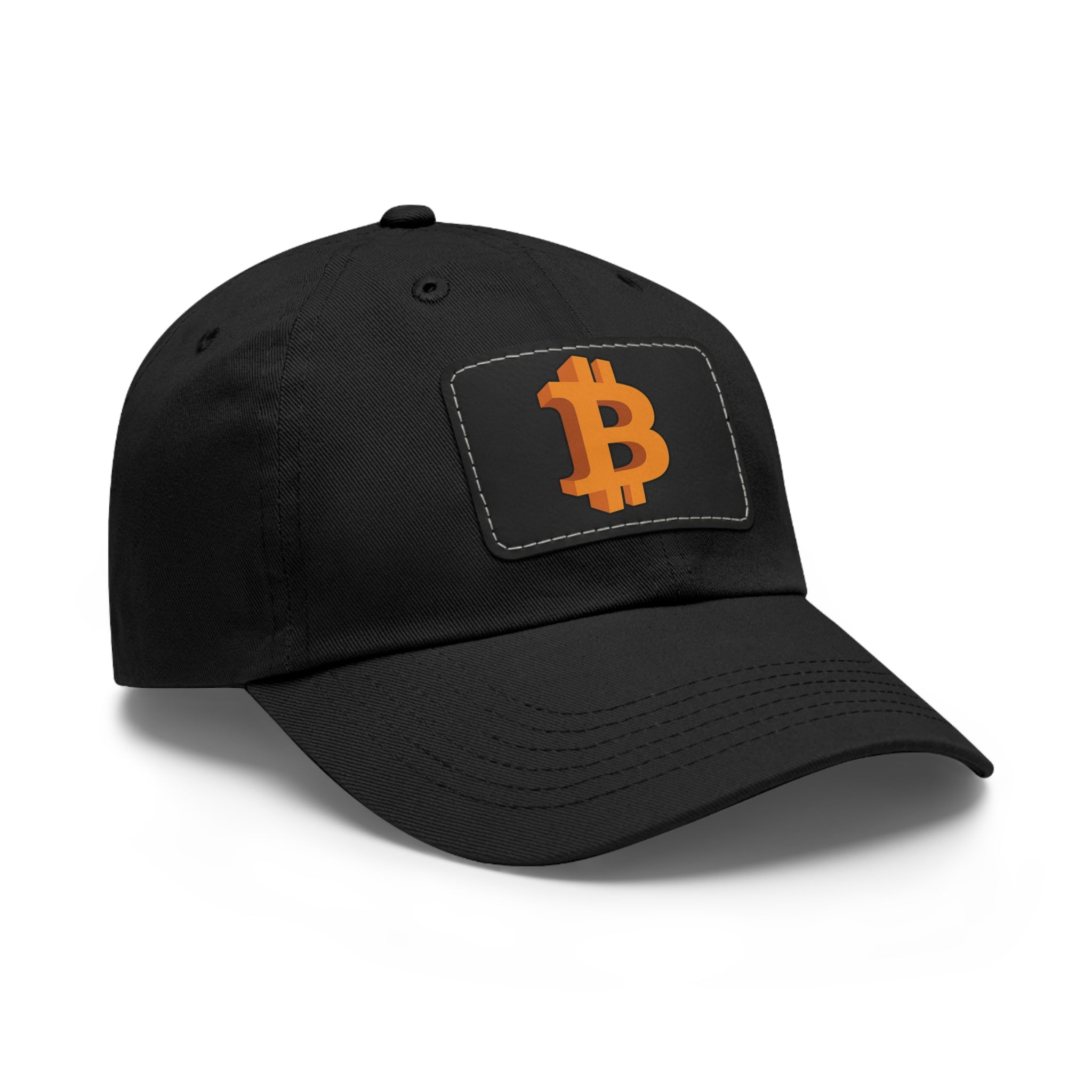Bitcoin Believer Hat Twill Cap with B Logo on Leather Patch