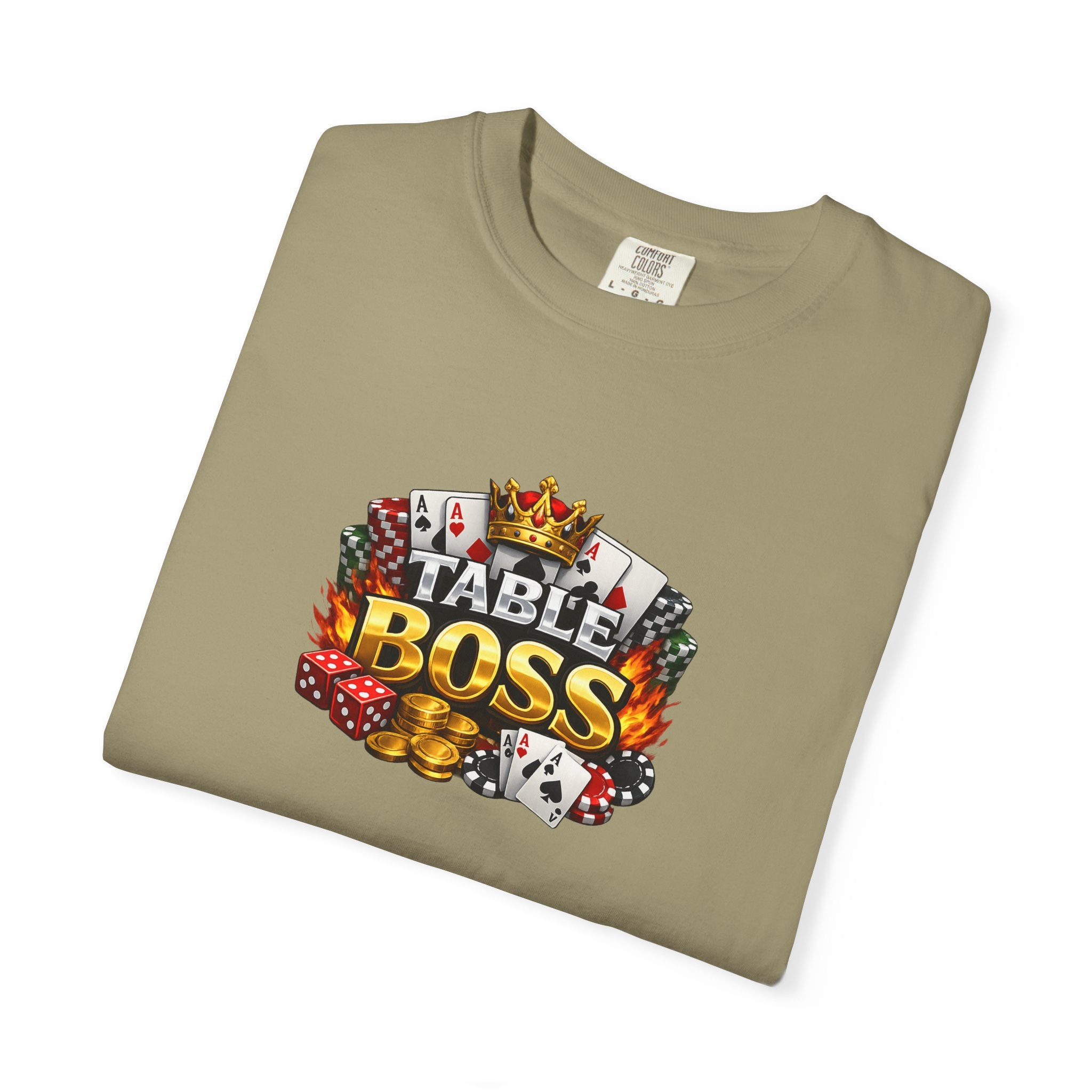 Table Boss Poker Shirt I Run This Table Funny Poker Tee Poker Player Card Shark Gift Casino Gambler Humor 9 colors 100% cotton