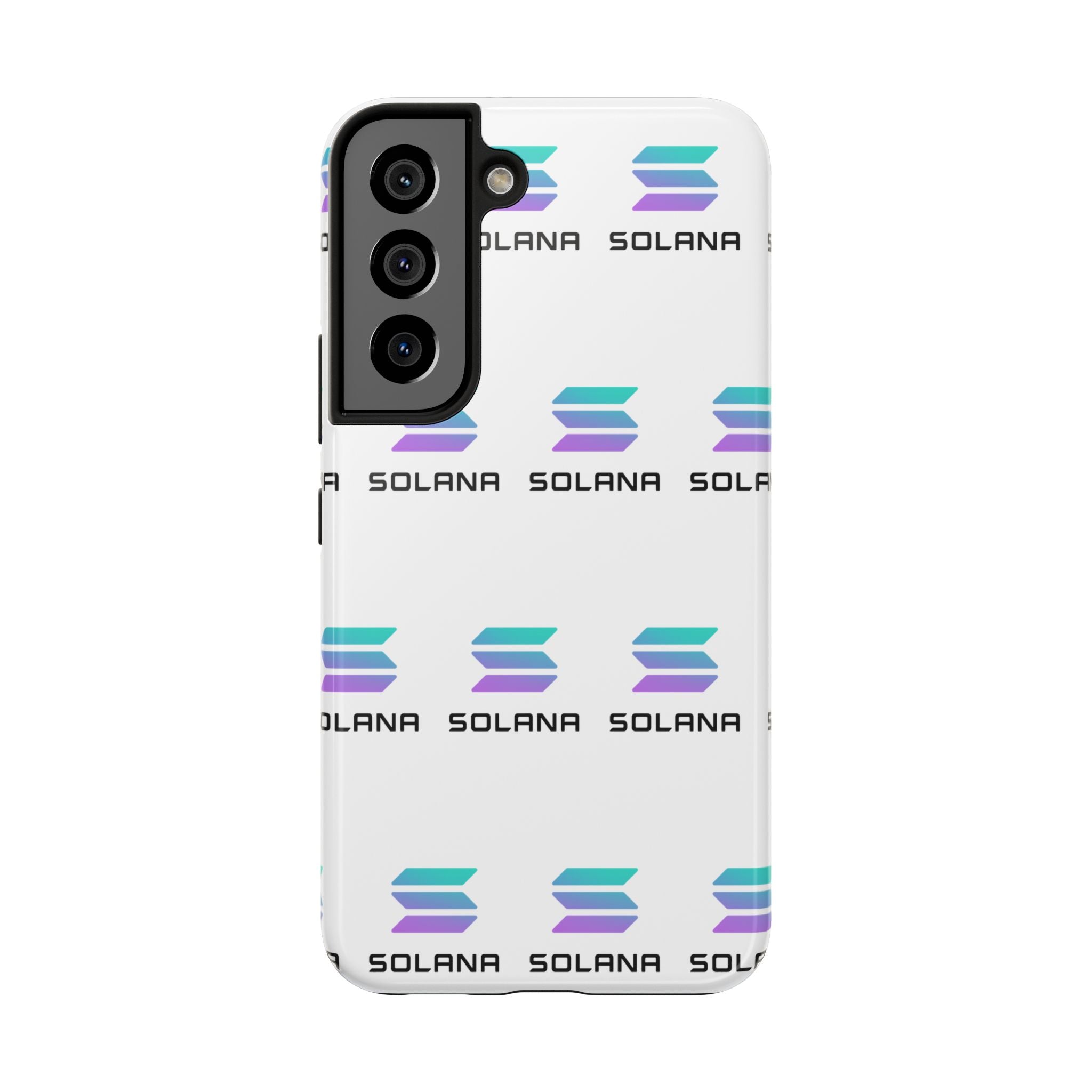 Solana Tough Phone Case Crypto Phone Case iPhone and Samsung Case Glossy Protective Cover SOL Phone Case