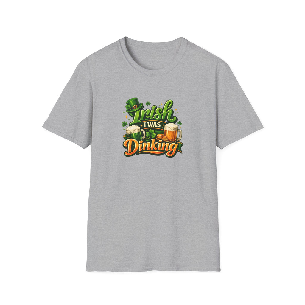 Irish I Was Dinking Shirt Funny Pickleball St Patricks Day Tee Irish Pickleball Shirt Lucky Shamrock Tee 6 colors 100% cotton