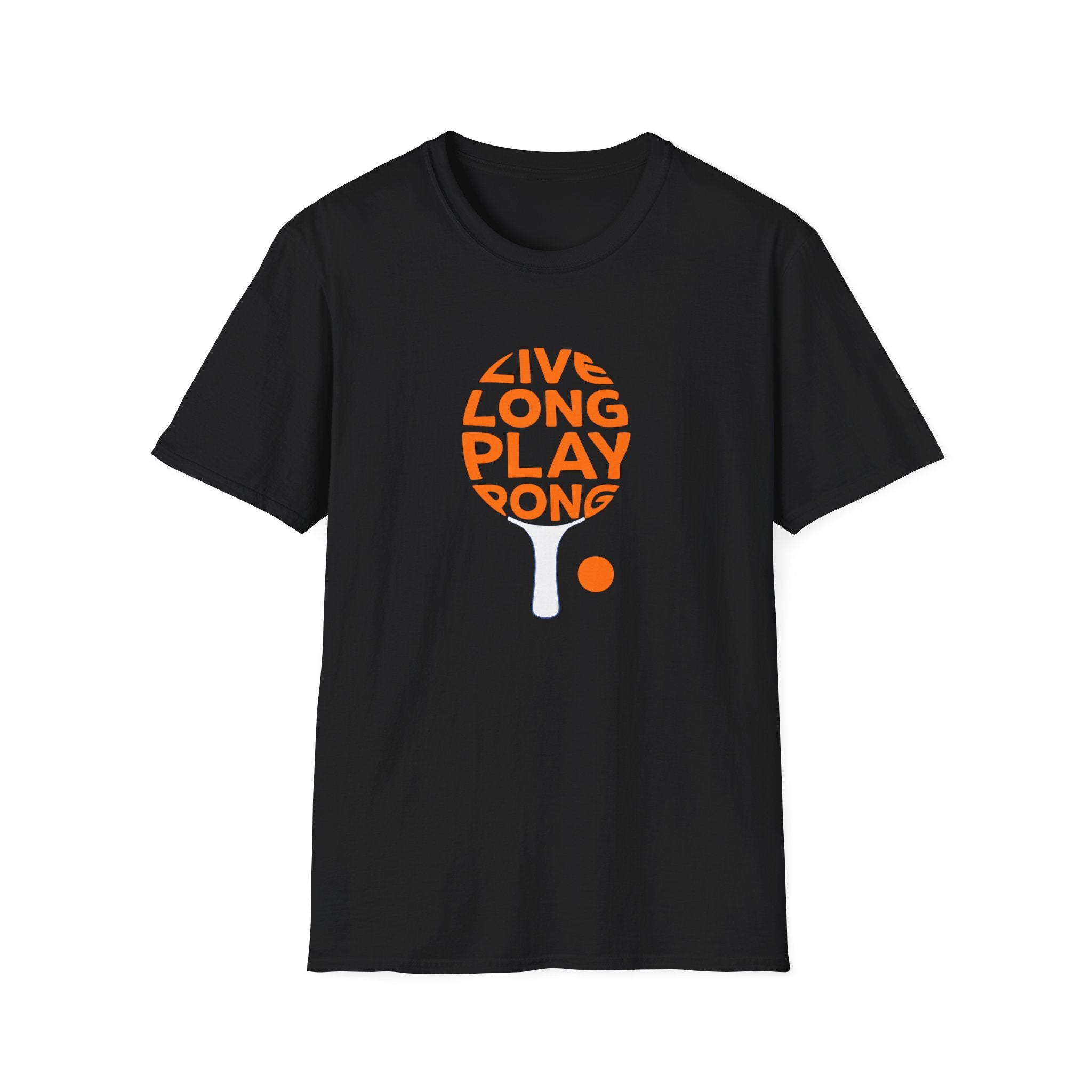 Live Long Play Pong T-Shirt Ping Pong Graphic Tee Funny Table Tennis TShirt 5 colors 100% cotton
