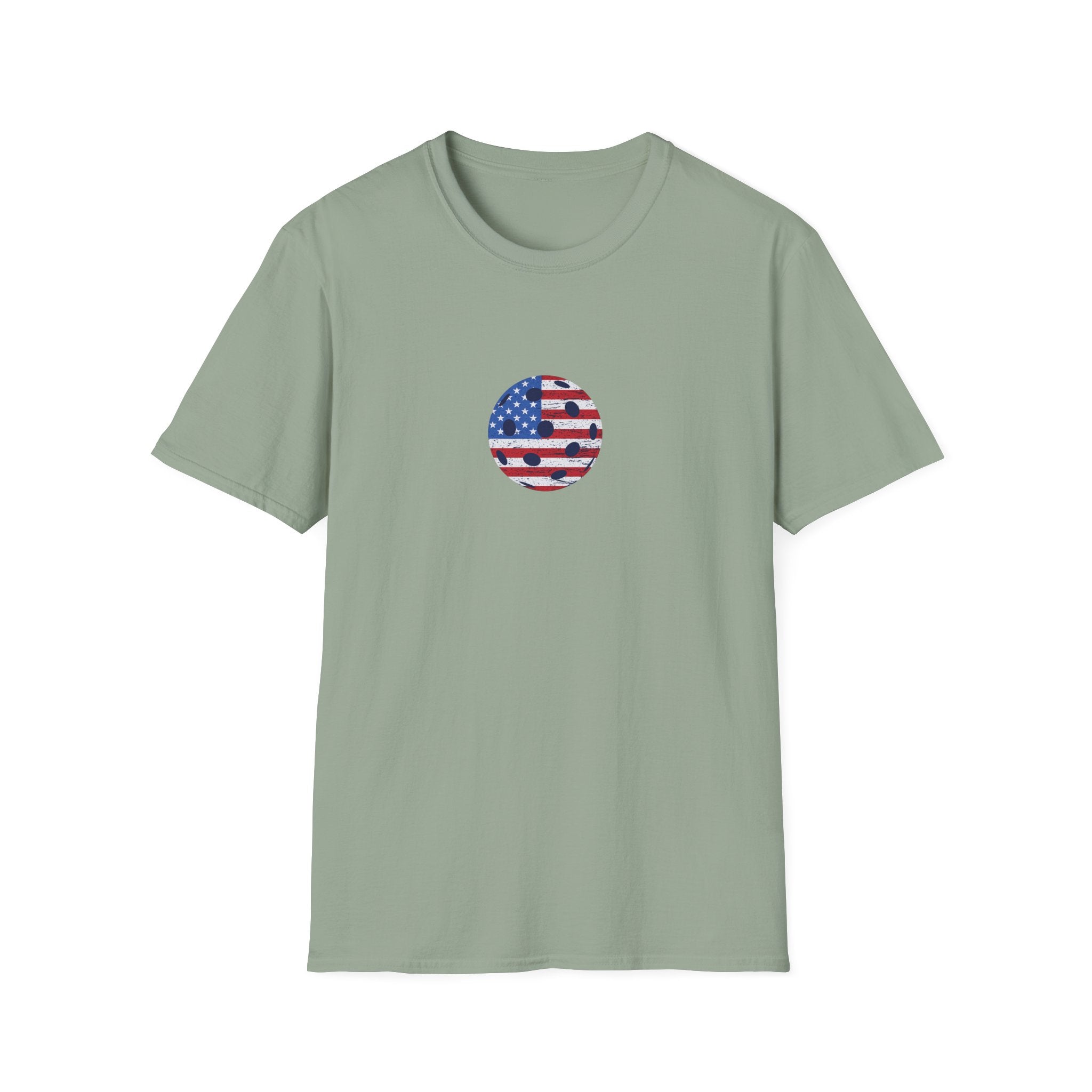 Patriotic Pickleball Shirt USA Flag Pickleball Tee Fourth of July Gift for Players 10 colors 100% cotton