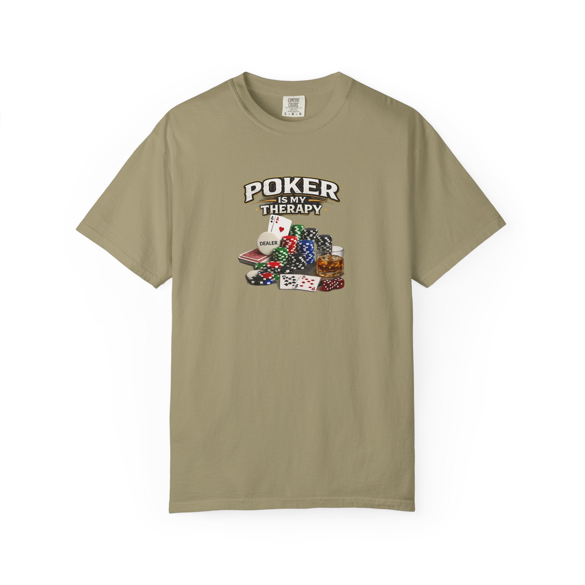 Poker Is My Therapy Shirt Funny Poker Player Tee Gift for Card Players Gambling Humor Tee Poker Lover Gift 7 colors 100% cotton