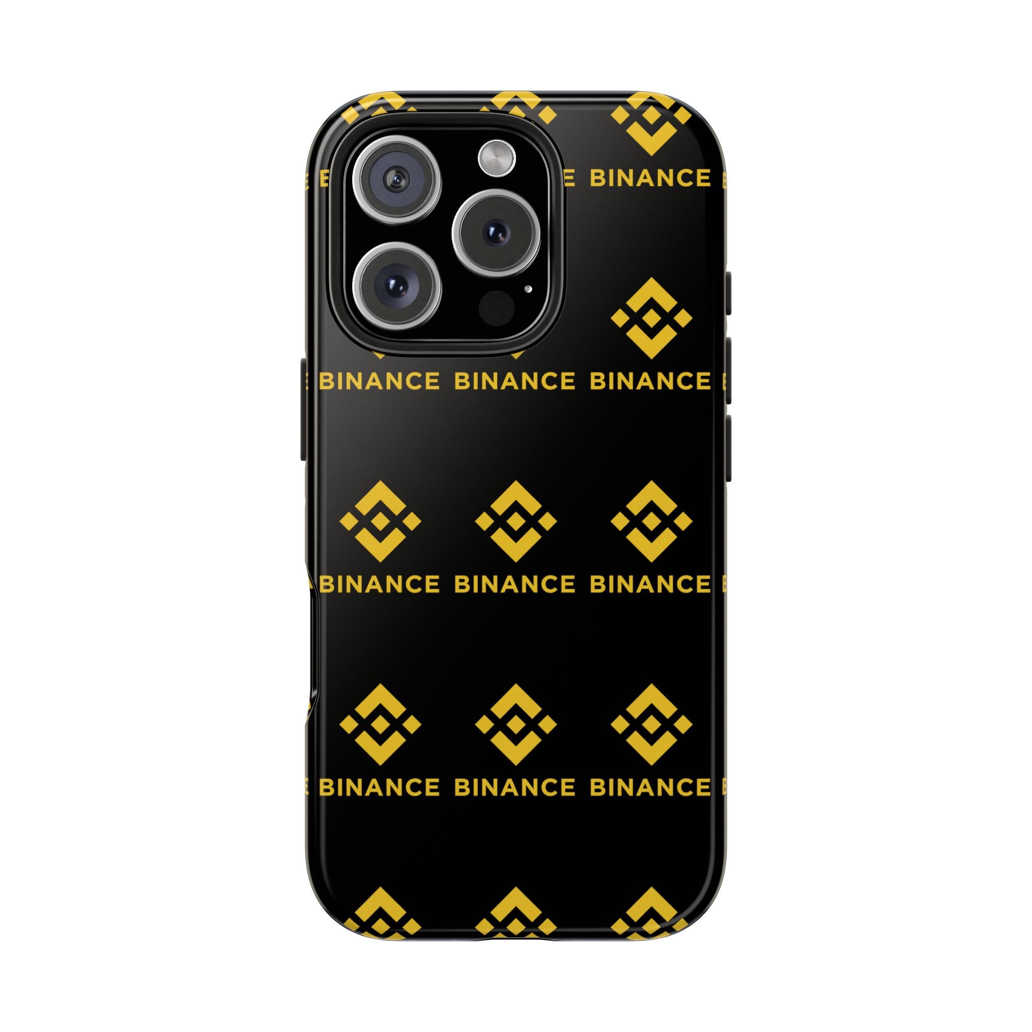 Binance Tough Phone Case BNB Crypto Phone Case iPhone and Samsung Case Glossy Protective Cover Binance Logo Case