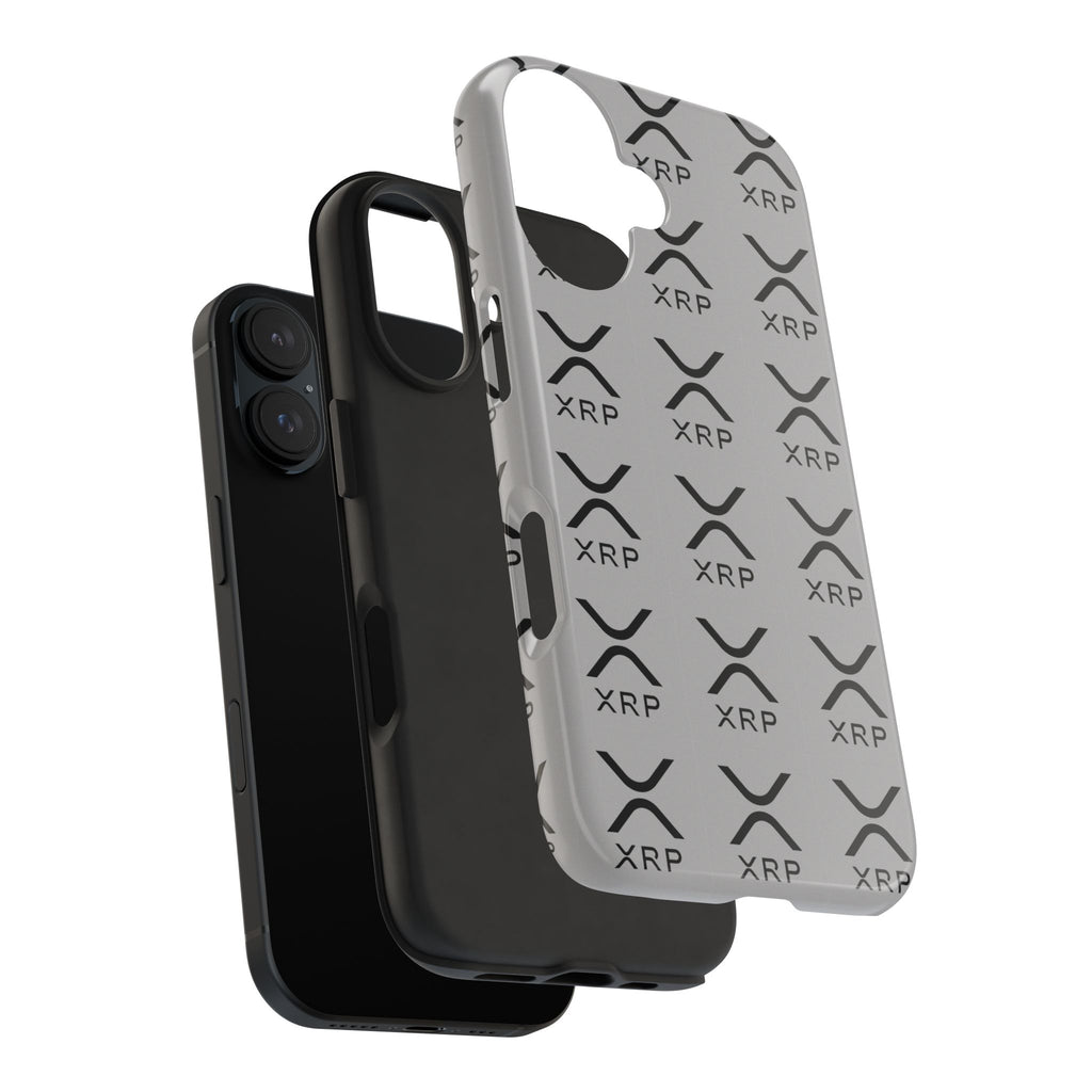 XRP Tough Phone Case Crypto iPhone Samsung Case Glossy Protective Phone Cover Modern Ripple Pattern Case