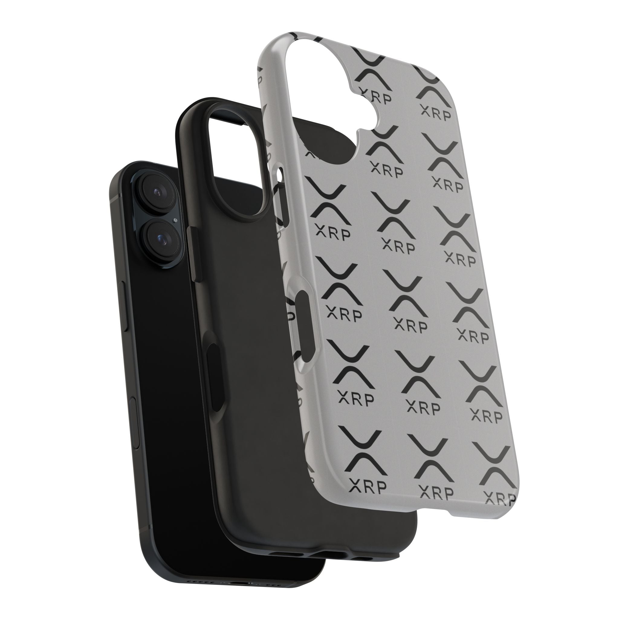 XRP Tough Phone Case Crypto iPhone Samsung Case Glossy Protective Phone Cover Modern Ripple Pattern Case