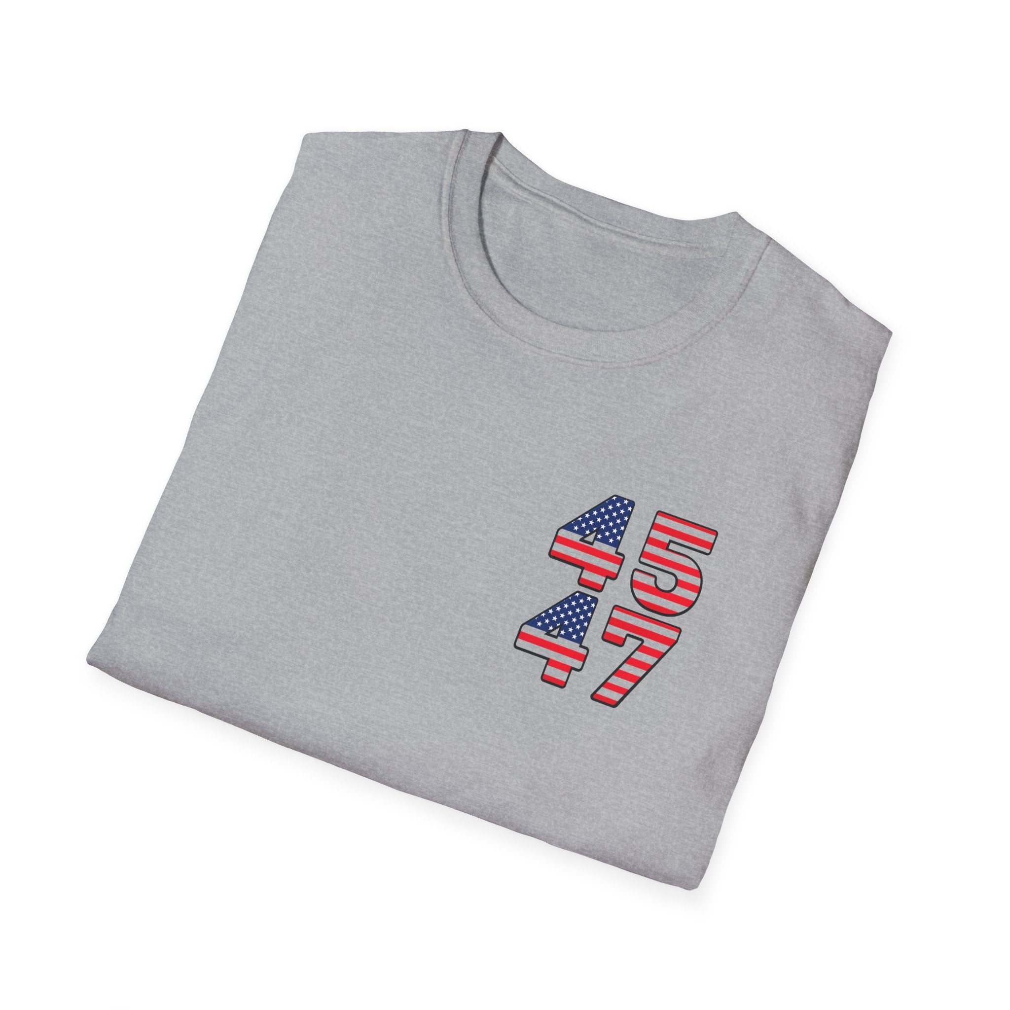Patriotic 45 47 T-Shirt USA Flag American Pride Tee Fourth of July Shirt Gift for Republican Patriot 7 colors 100% cotton