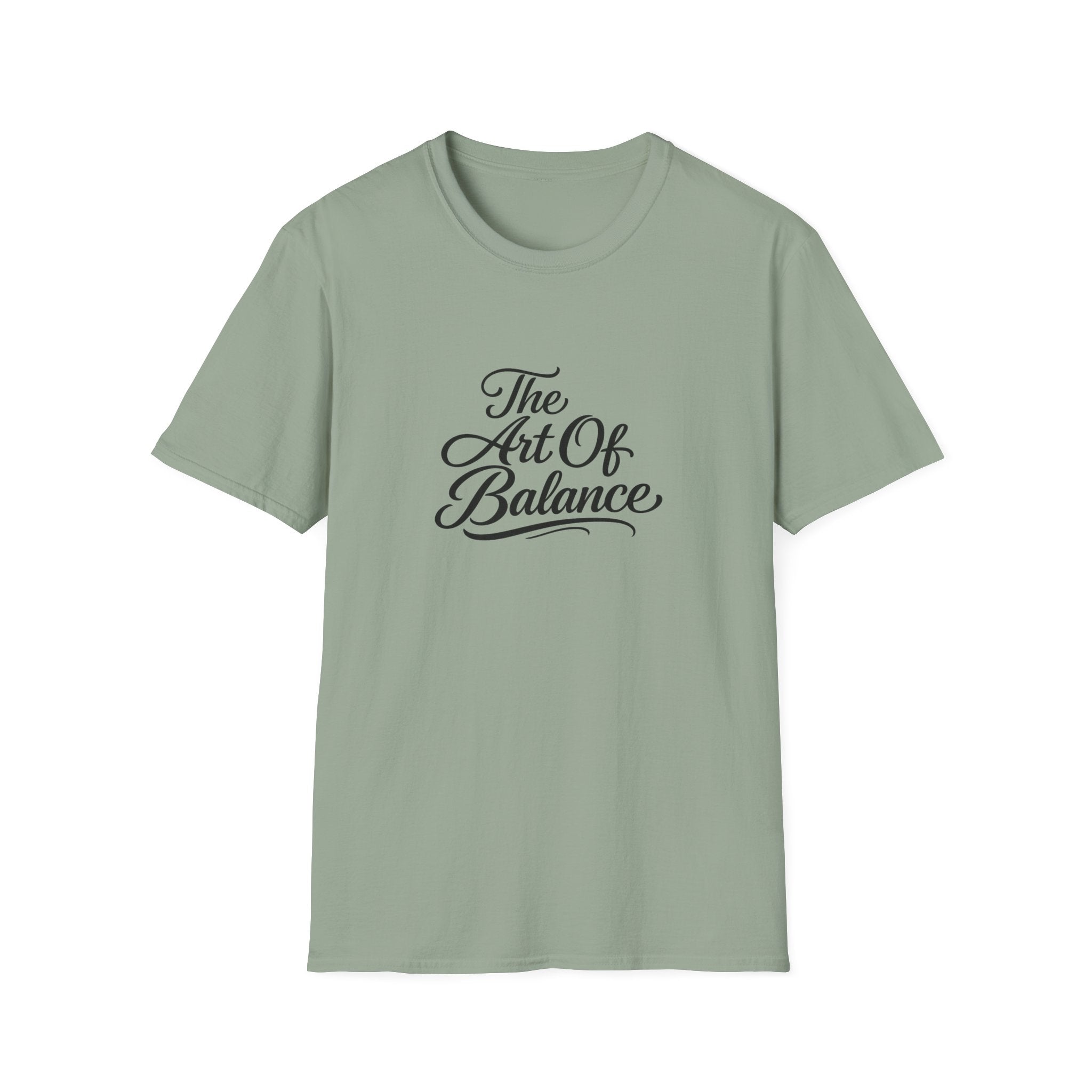 The Art Of Balance T-Shirt Minimalistische Achtsamkeits-Typografie Tee Inspirierendes Zitat Shirt 10 Farben 100% Baumwolle