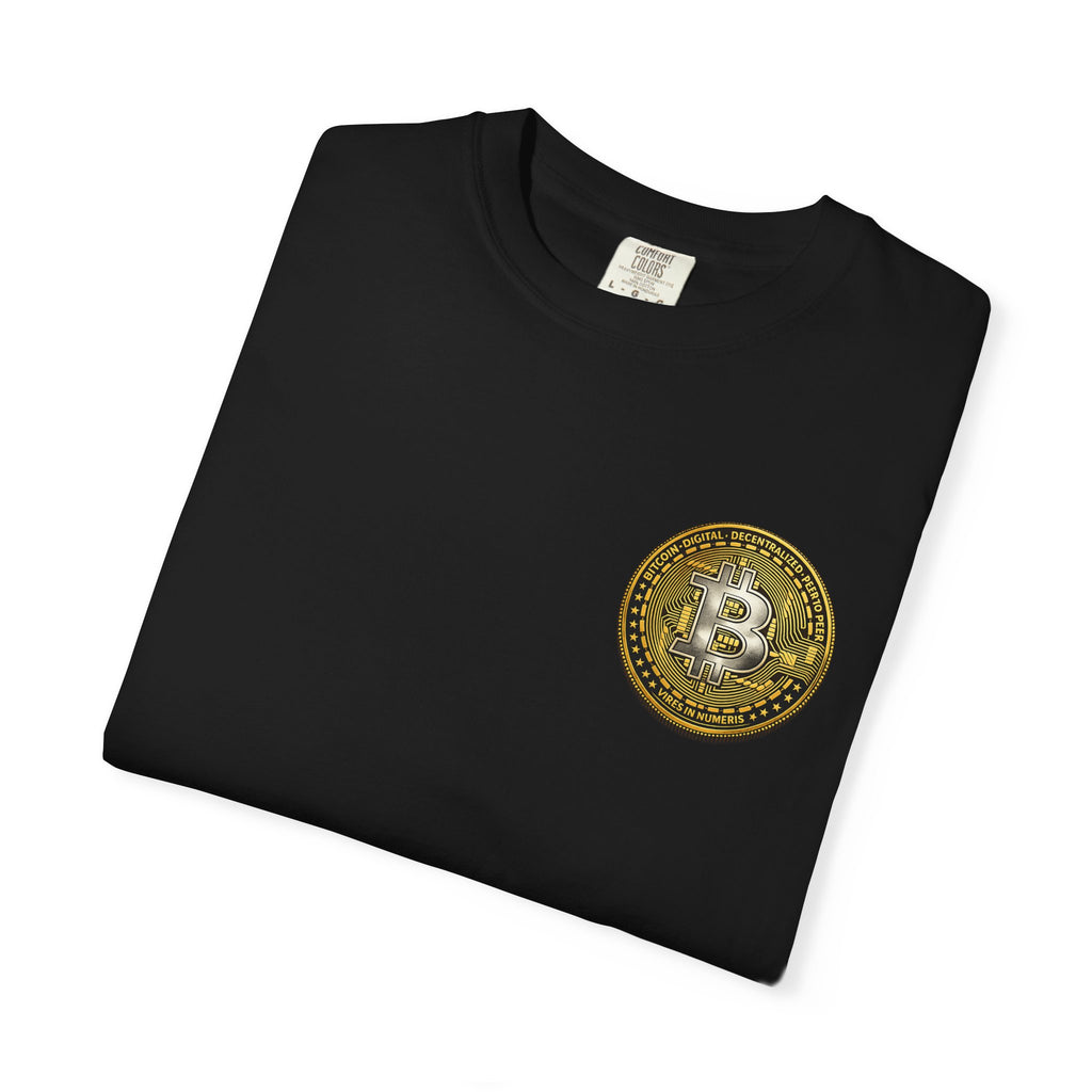Bitcoin Silver Gold Coin Pocket Logo T-Shirt 4 colors 100% cotton