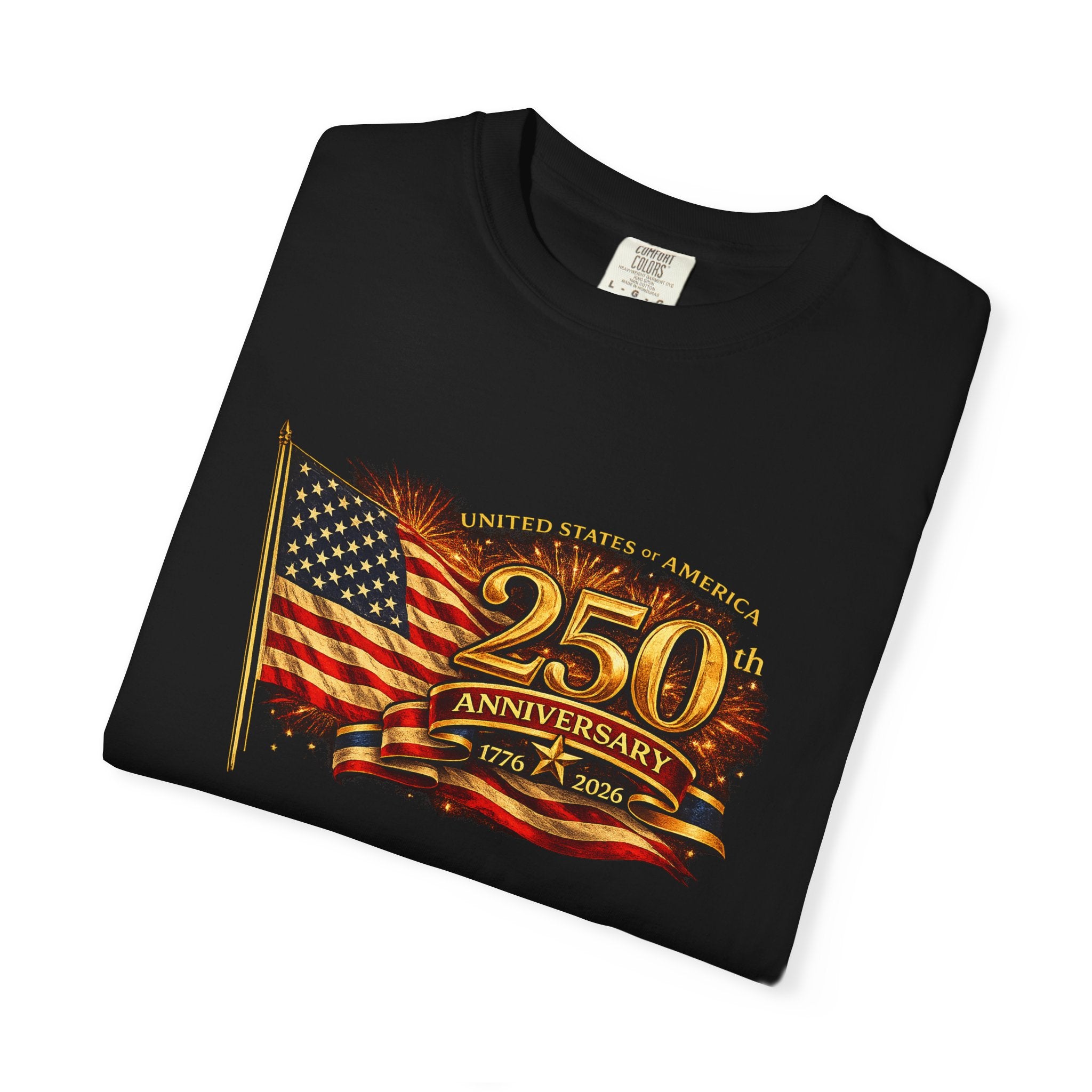 USA 250th Anniversary Shirt 1776-2026 Patriotic American Flag Tee Matching Couple 4th of July Tee America Gift 8 colors 100% cotton
