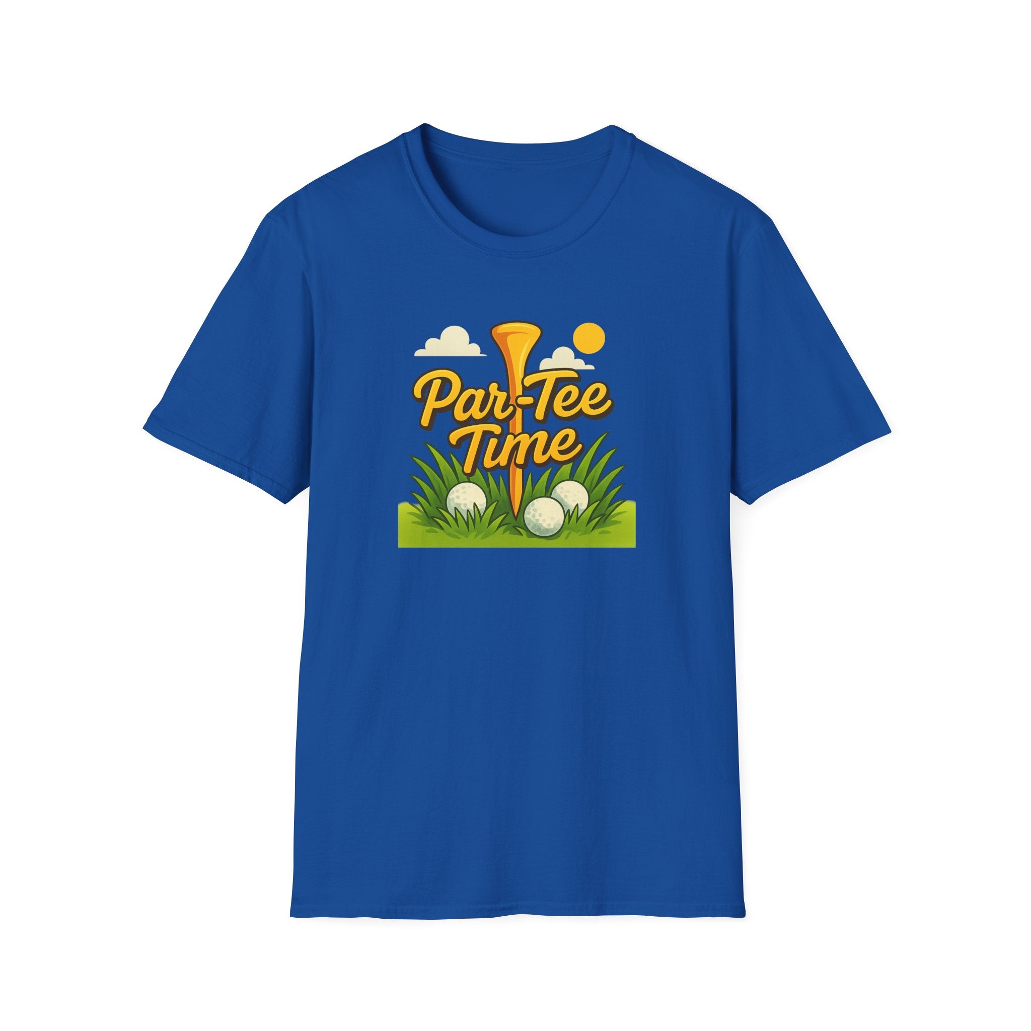 Funny Golf T-Shirt Par-Tee Time Golfing Shirt Golf Gift for Dad 7 colors 100% cotton