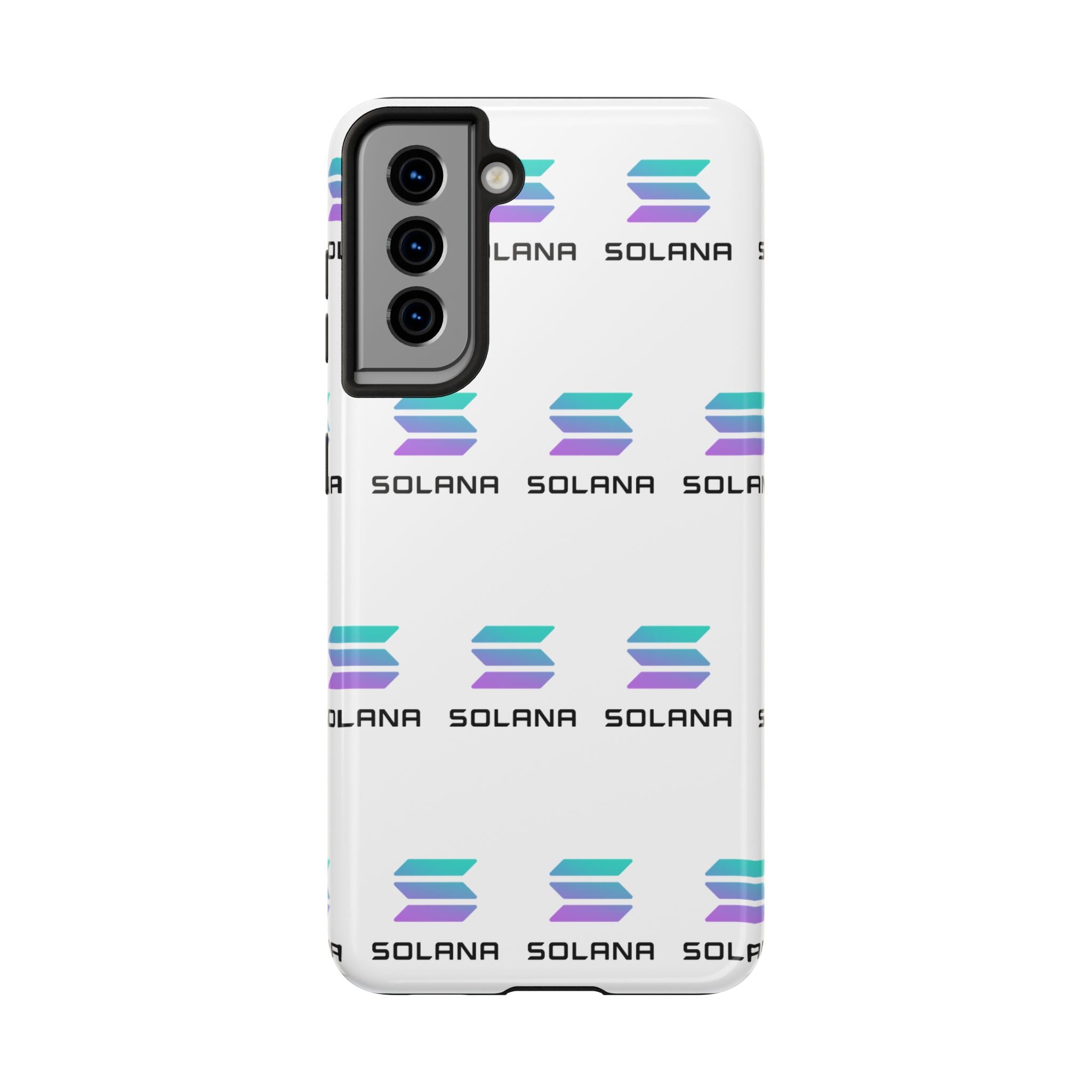 Solana Tough Phone Case Crypto Phone Case iPhone and Samsung Case Glossy Protective Cover SOL Phone Case