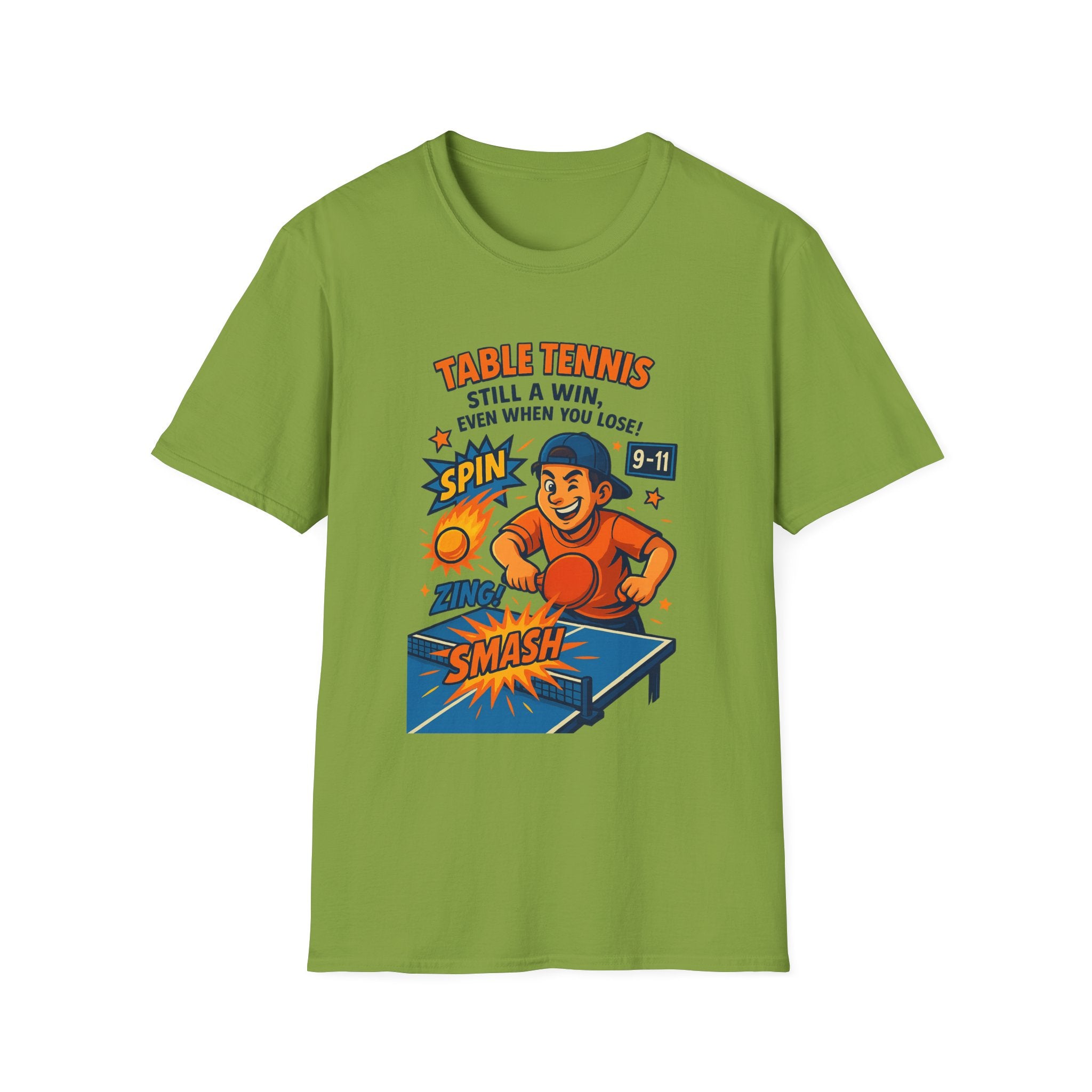 Funny Table Tennis T-Shirt Tee Ping Pong Graphic 7 colors 100% cotton
