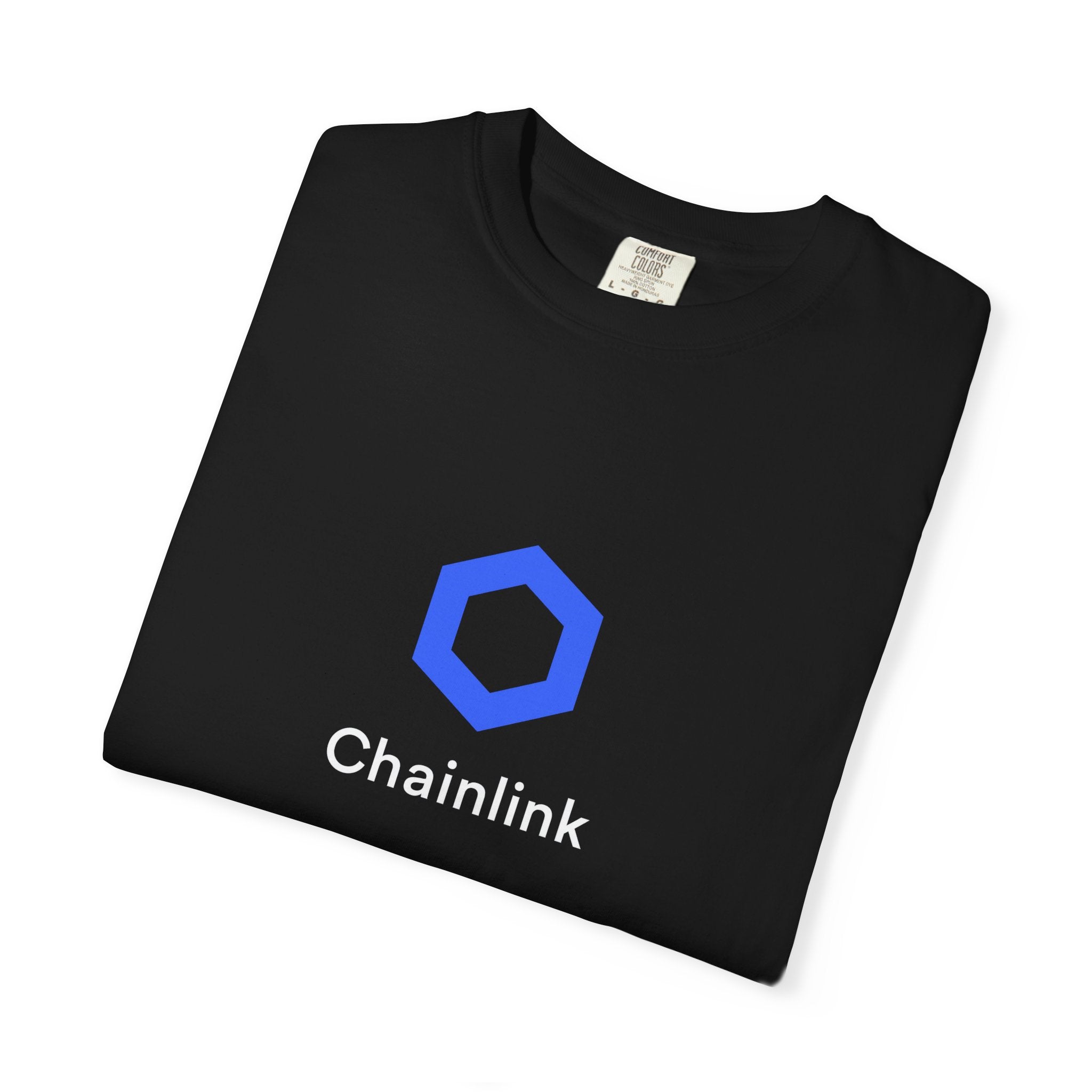 Chainlink Crypto T-Shirt Black Blockchain Tee for Web3 Traders LINK Investor Gift Crypto Enthusiast Apparel 3 colors 100% cotton