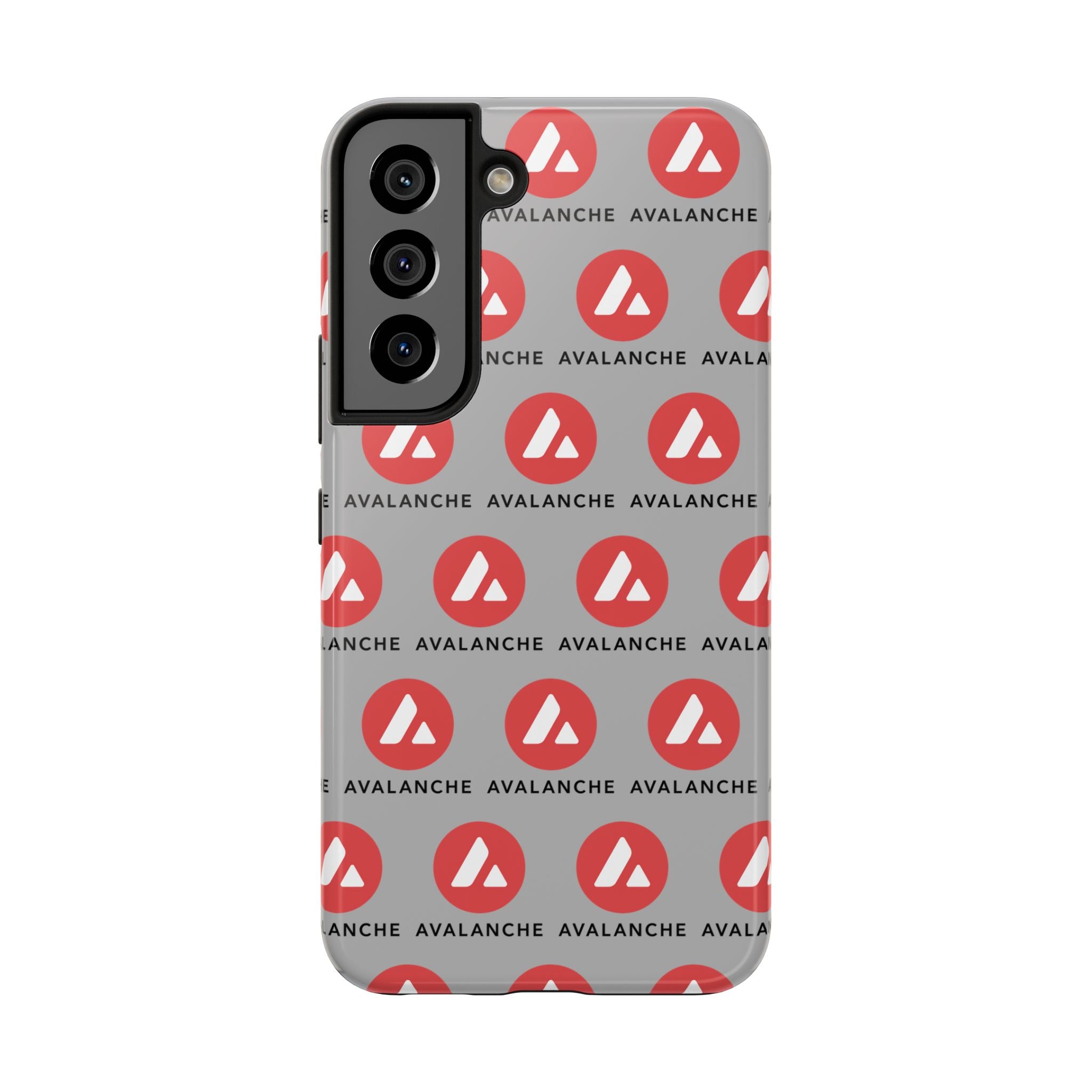 Avalanche Tough Phone Case AVAX Crypto Phone Case iPhone and Samsung Case Glossy Protective Cover Avalanche Logo Case