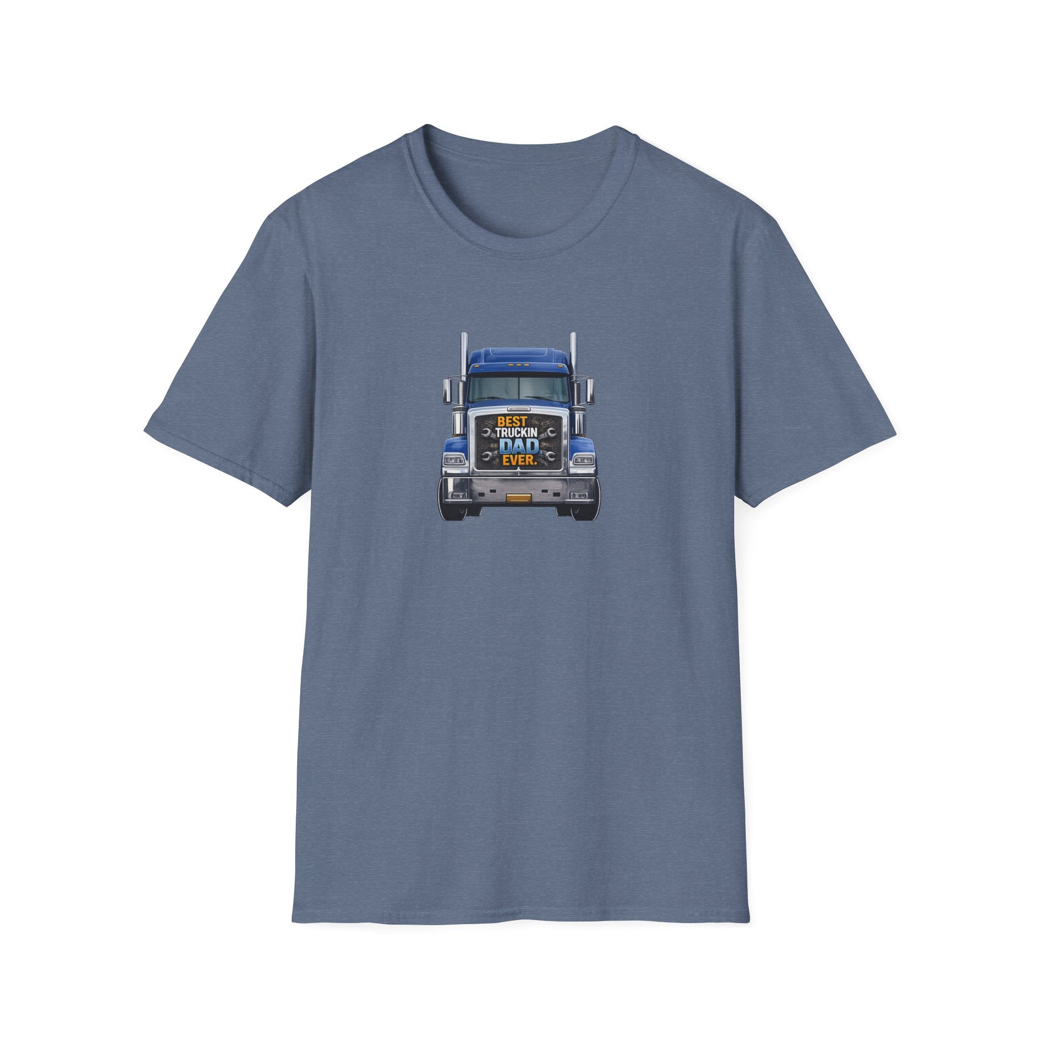 Best Truckin Dad Ever T-Shirt Trucker Dad Shirt Father's Day Gift for Truck Drivers Funny Dad Truck Shirt 5 colors 100% cotton