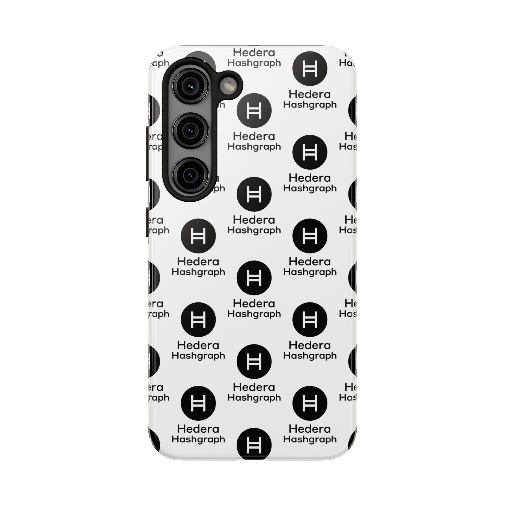 Hedera Hashgraph Tough Phone Case HBAR iPhone Samsung Case Glossy Crypto Phone Cover Impact Resistant Case