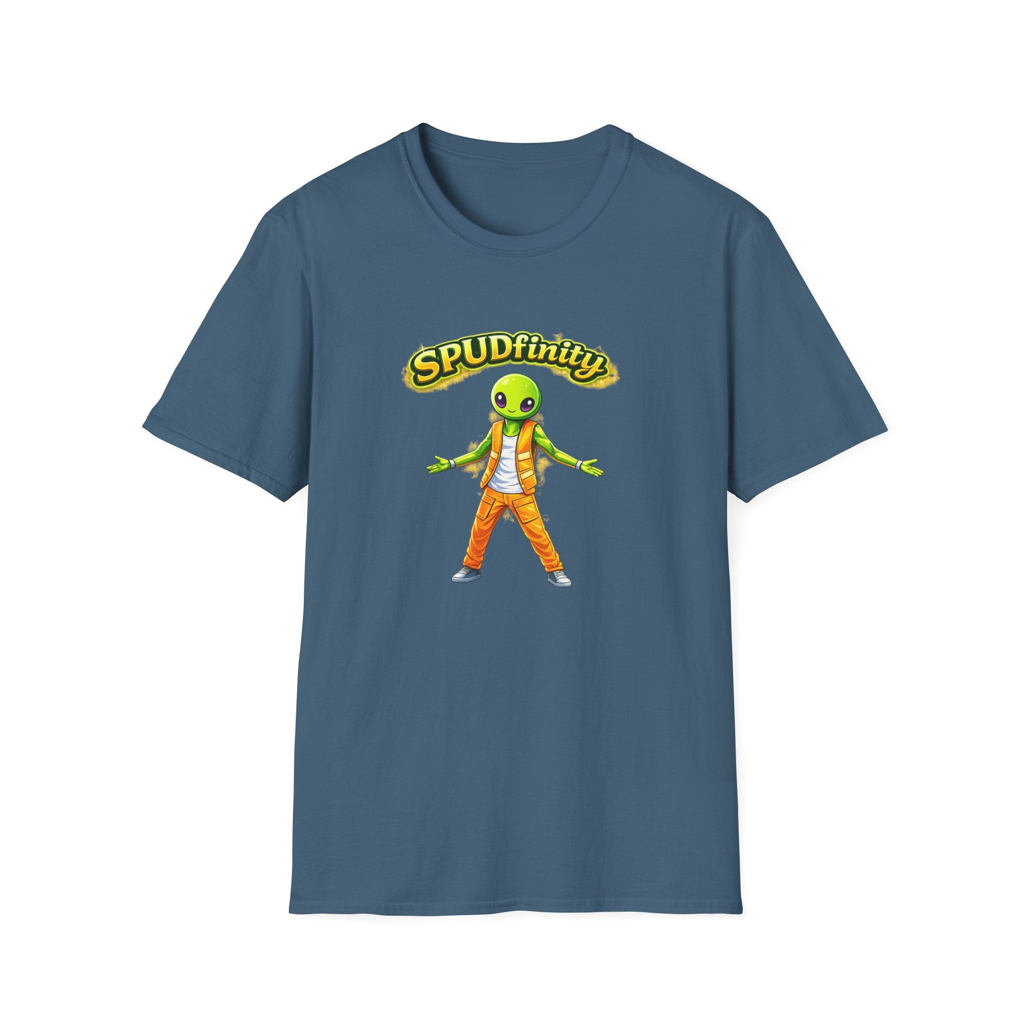SPUDfinity Alien Kartoffel Gaming T-Shirt 5 Farben 100% Baumwolle