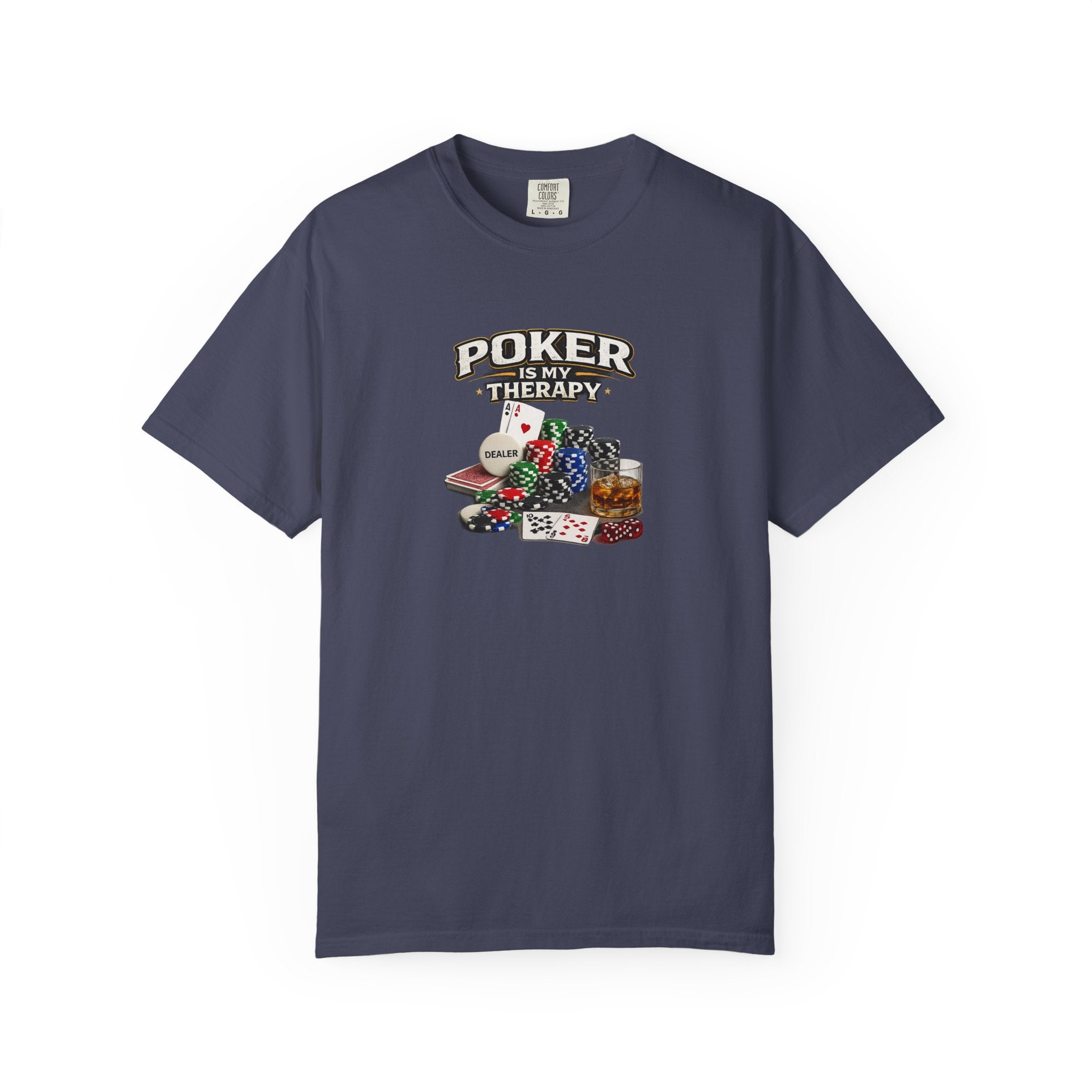 Poker Is My Therapy Shirt Funny Poker Player Tee Gift for Card Players Gambling Humor Tee Poker Lover Gift 7 colors 100% cotton