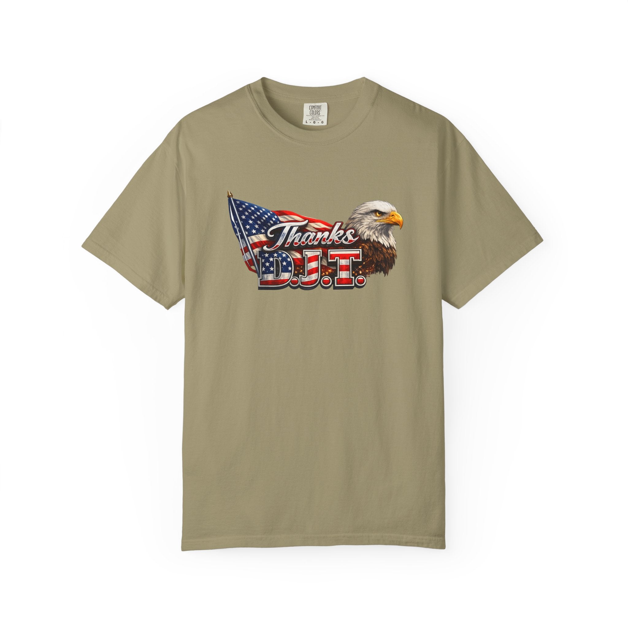 Thanks D.J.T Patriotic Eagle Shirt American Flag TShirt USA Pride Tee Fourth of July Apparel Patriotic Gift 7 colors 100% cotton